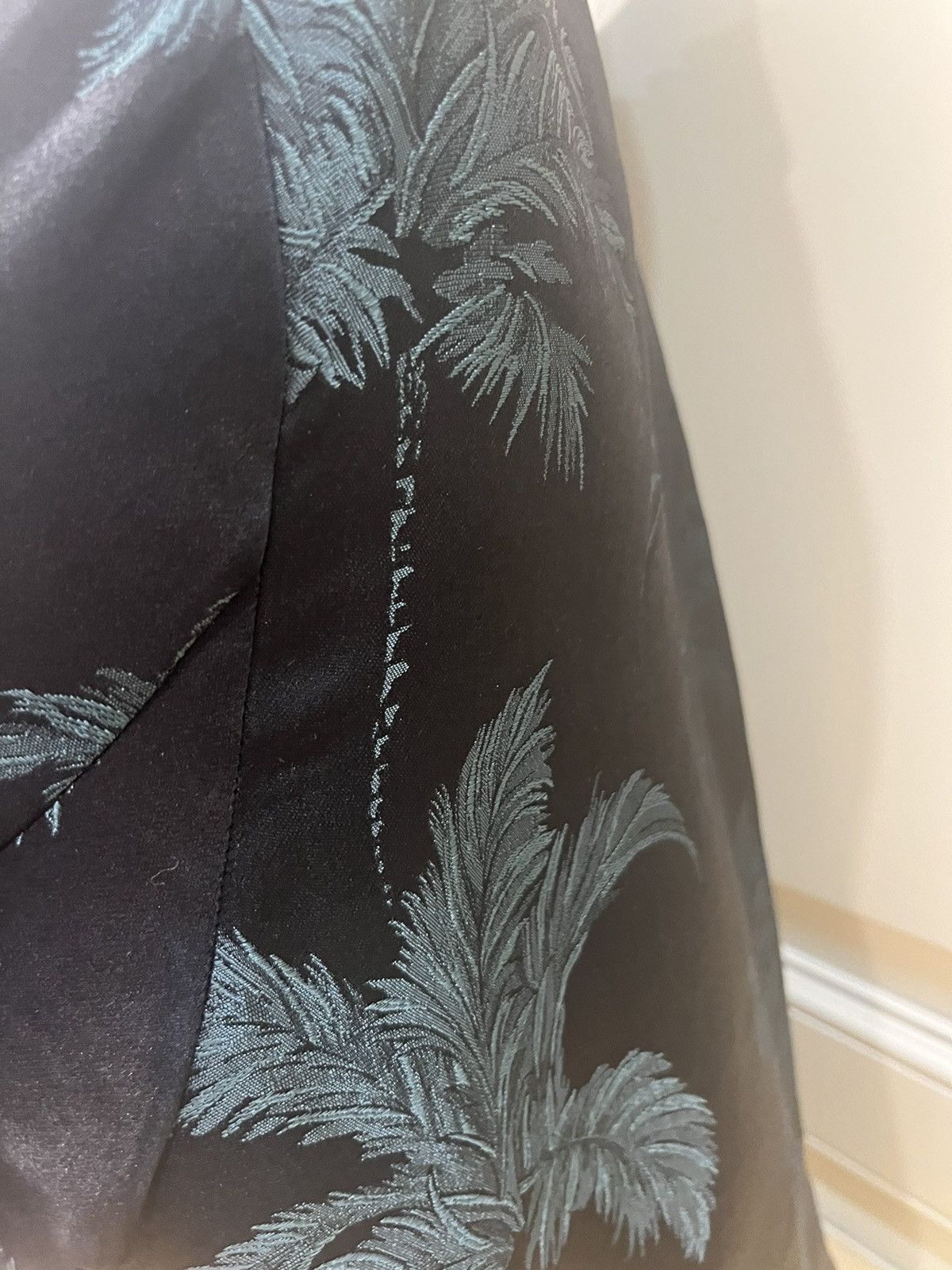 Saint Laurent Paris shawl lapel silk jacquard jacket and pants Size 46R - 24 Thumbnail