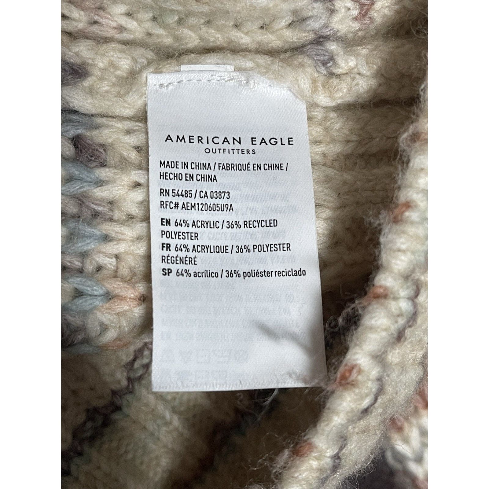 American Eagle Outfitters American Eagle White Brown Striped Long Sleeve Sweater XS Size XS / US 0-2 / IT 36-38 - 6 Thumbnail