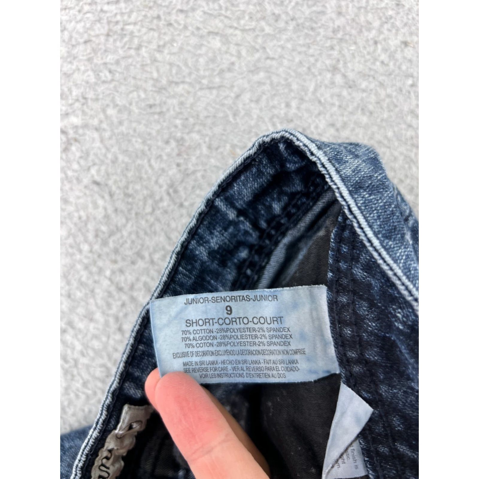 Denime Crane Jeans Juniors 9 Blue Denim Skinny 28x29 Low Rise 5-Pocket Button Closure Size 30" / US 8 / IT 44 - 4 Thumbnail