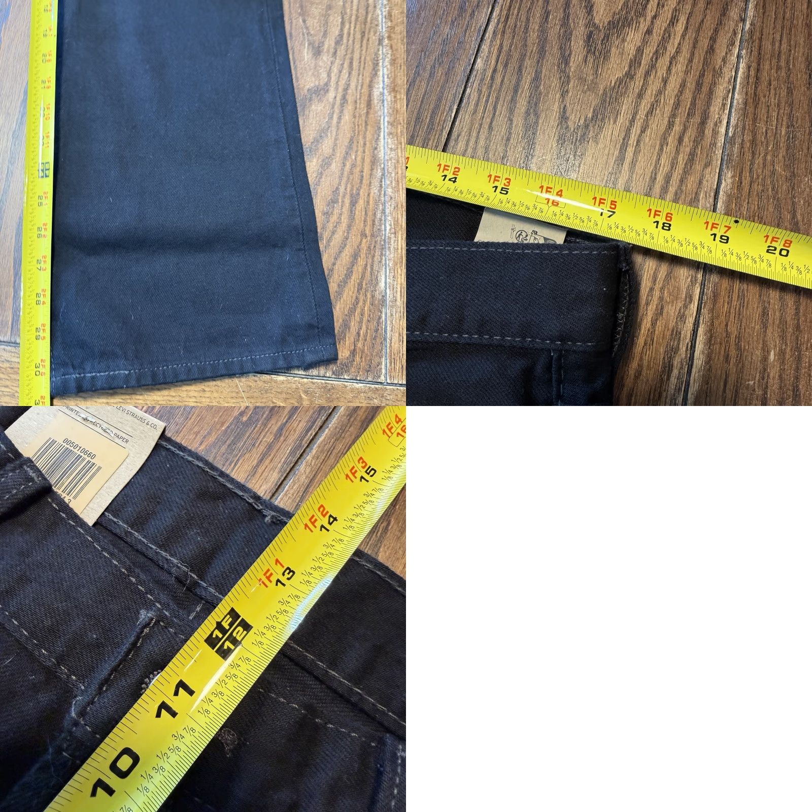 Levi's Levi's 501 Regular Button Fly Straight Jeans Men’s Size 35X30 Black New with Tags Size US 35 - 9 Thumbnail