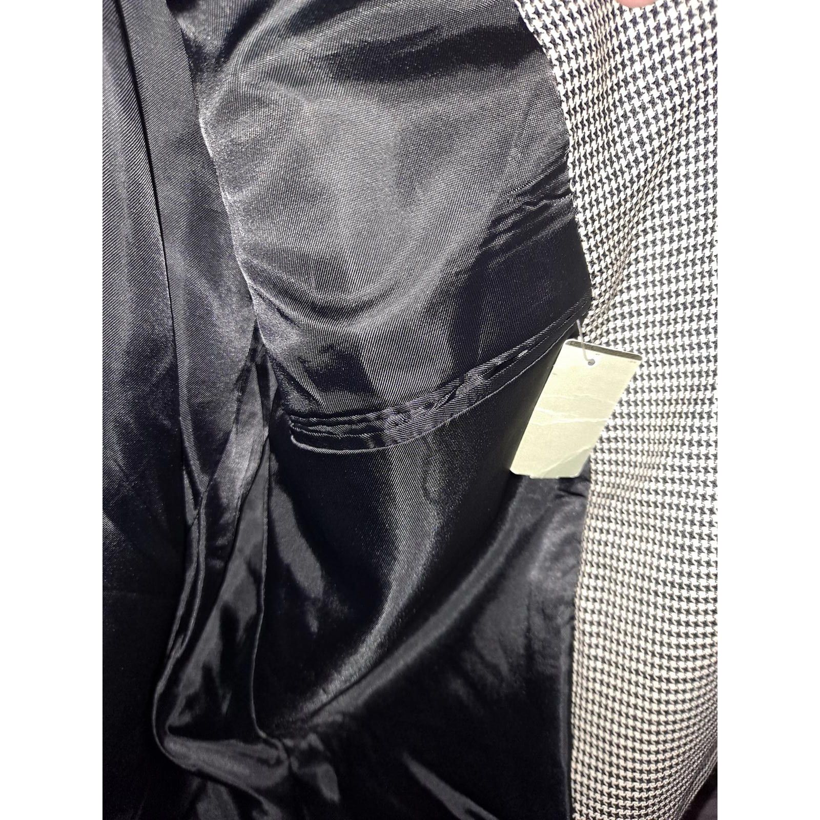 Jones New York New Jones New York Blazer Black and White Check Size 38 Reg Size 38R - 6 Thumbnail