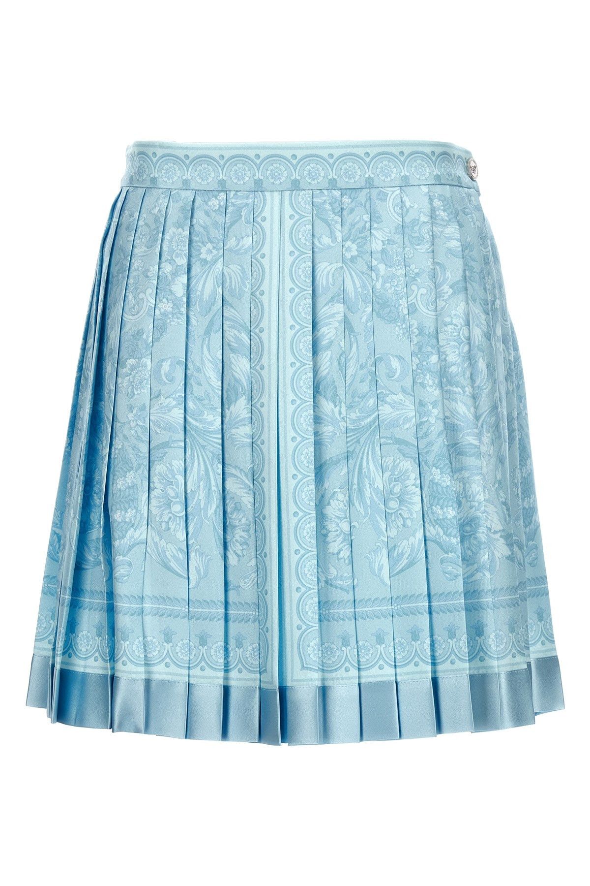 Image of Versace 'barocco' Skirt in Light Blue, Women's (Size 30)