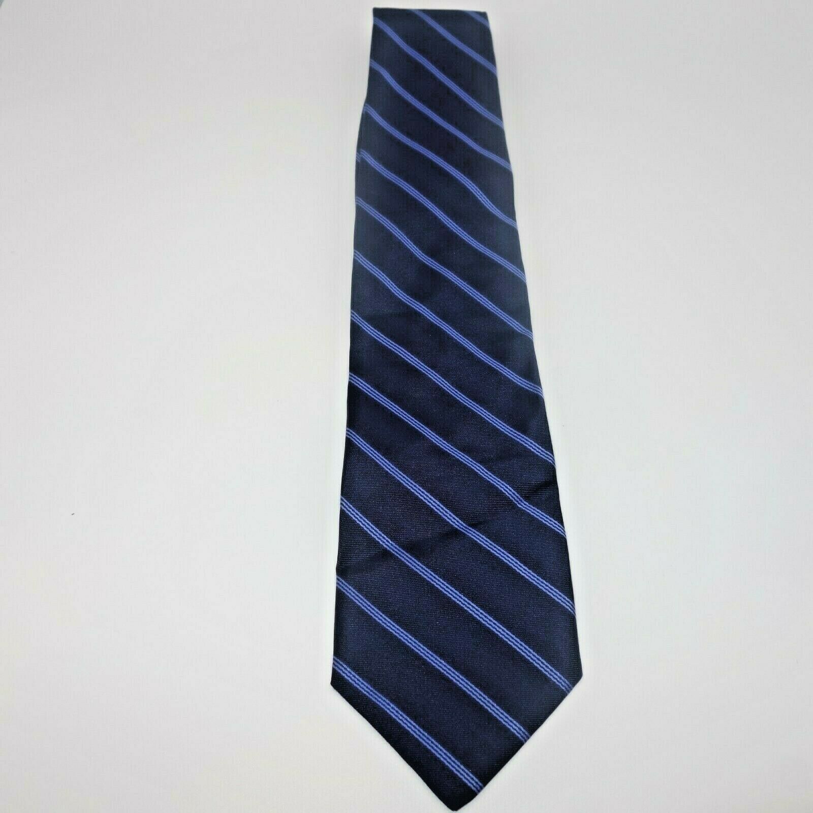 Other Classic Talbot's 100% Imported Silk Men's Tie Blue Stripe Size ONE SIZE - 2 Thumbnail