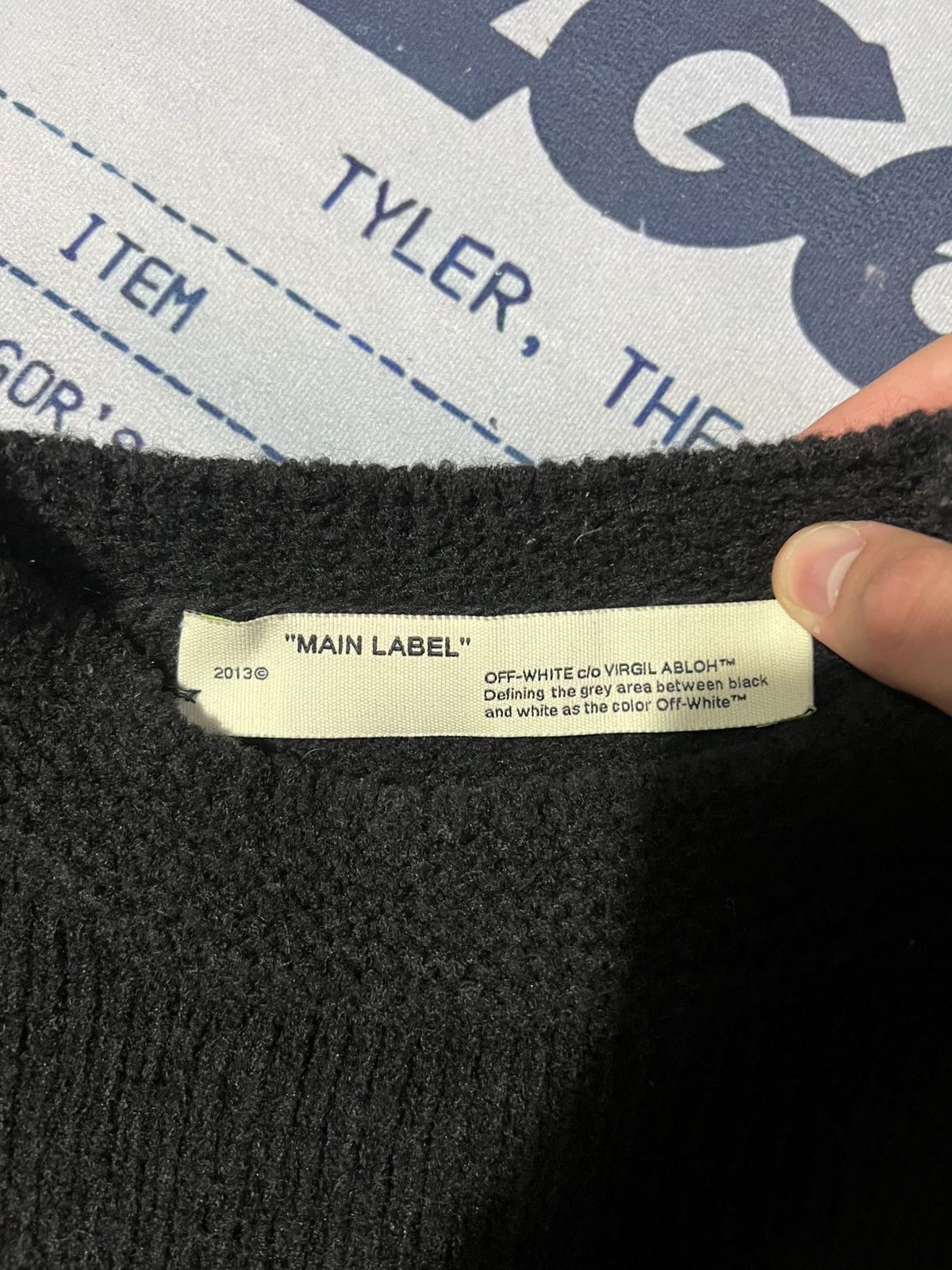 Off-White Off-White “OW” Knit Sweater Size US L / EU 52-54 / 3 - 8 Thumbnail