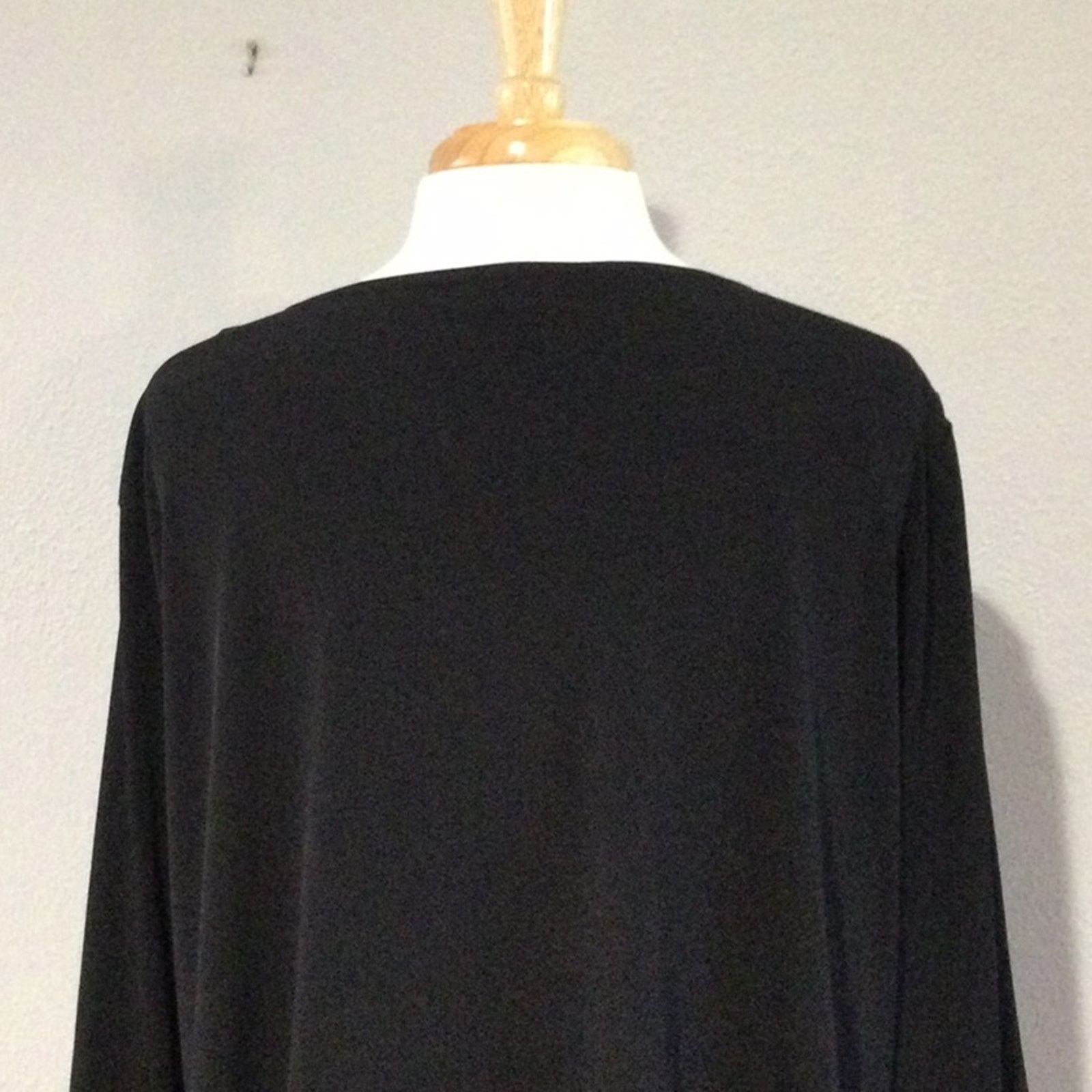 Other I.N. Studio Woman Black & Tan V-neck Pullover Blouse Size 1X Size XL / US 12-14 / IT 48-50 - 9 Thumbnail