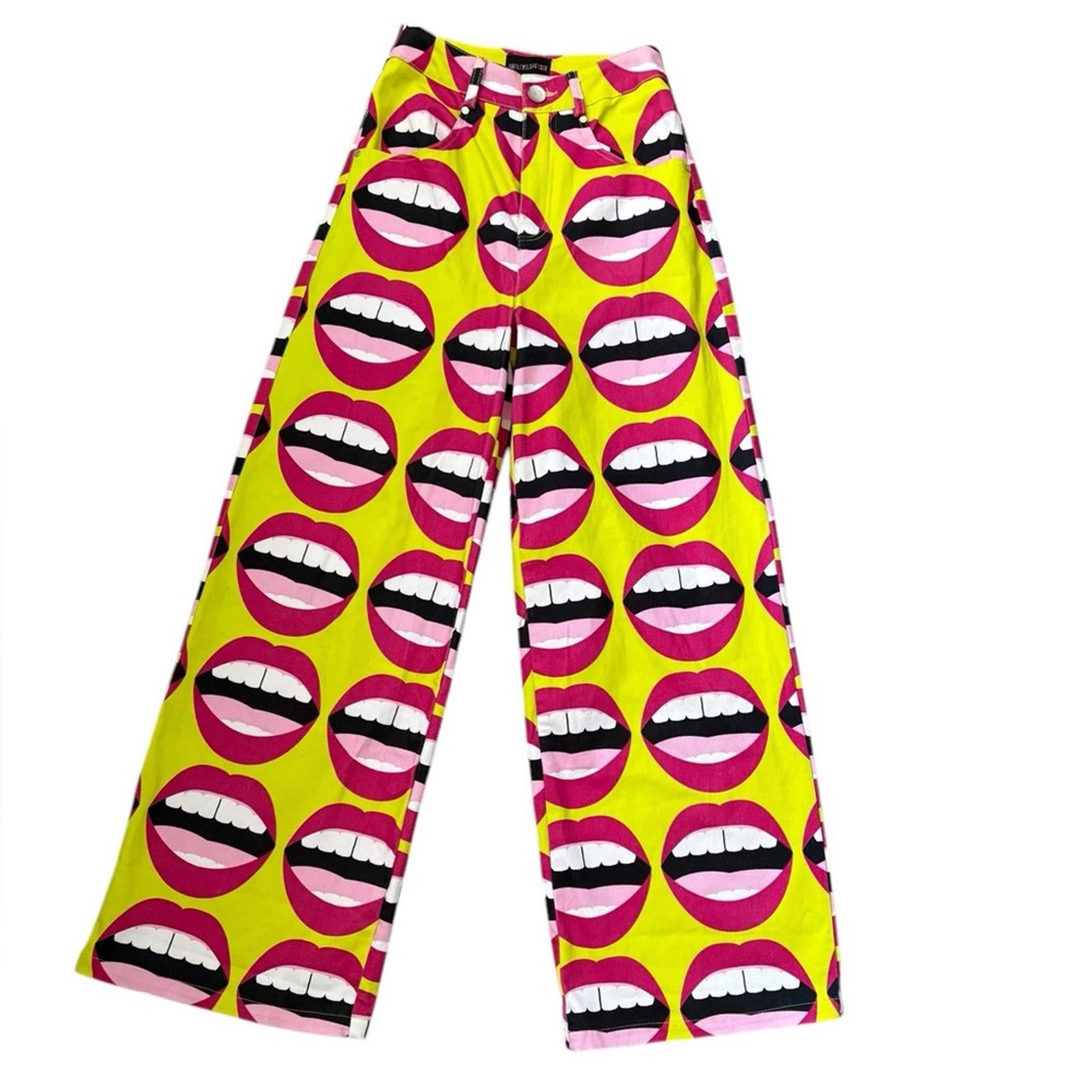 Other Hayley Elsaesser Mouthy Wide Leg Festival Pants Size 26" / US 2 / IT 38 - 5 Thumbnail