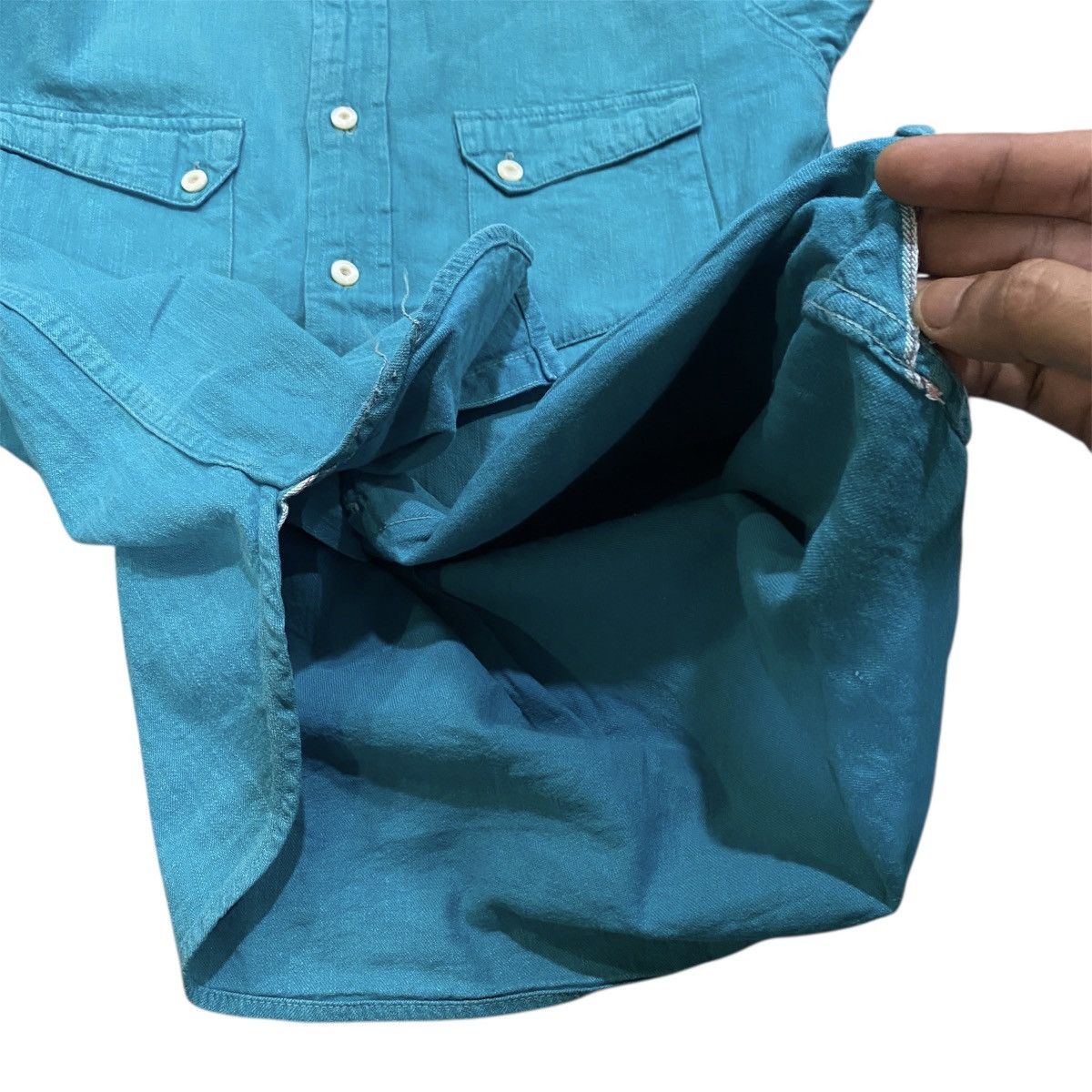 The Real McCoy's ‼️LAST DROP‼️Vintage Joe McCoy Western Pocket Selvedge Shirt Size US M / EU 48-50 / 2 - 11 Thumbnail