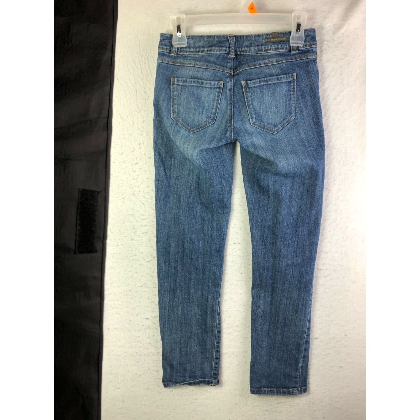 Vintage Lauren Conrad Juniors Size 0 Mid Rise Straight Leg Blue Denim Jeans Size 25" / US 0 / IT 36 - 5 Thumbnail