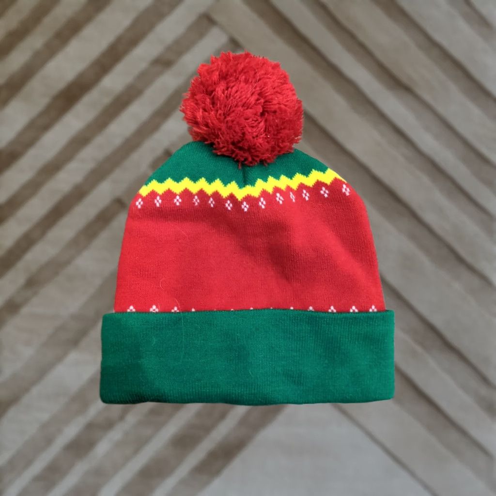 Vintage Elf Son Of A Nutcracker Pom Beanie Knit Cap Unisex One Size Size ONE SIZE - 1 Thumbnail