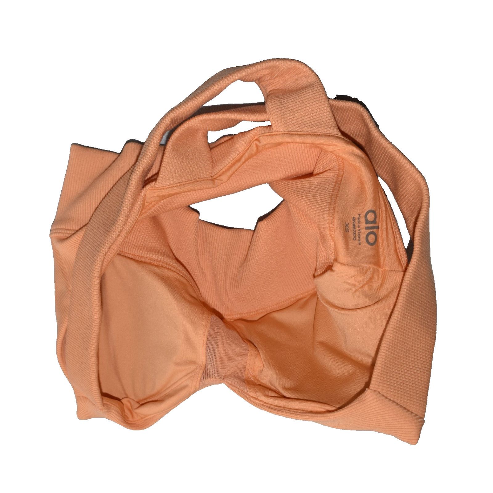 Alo ALO YOGA Orange Emulate Cross Back Sports Bra Size Size XS Size ONE SIZE - 4 Thumbnail
