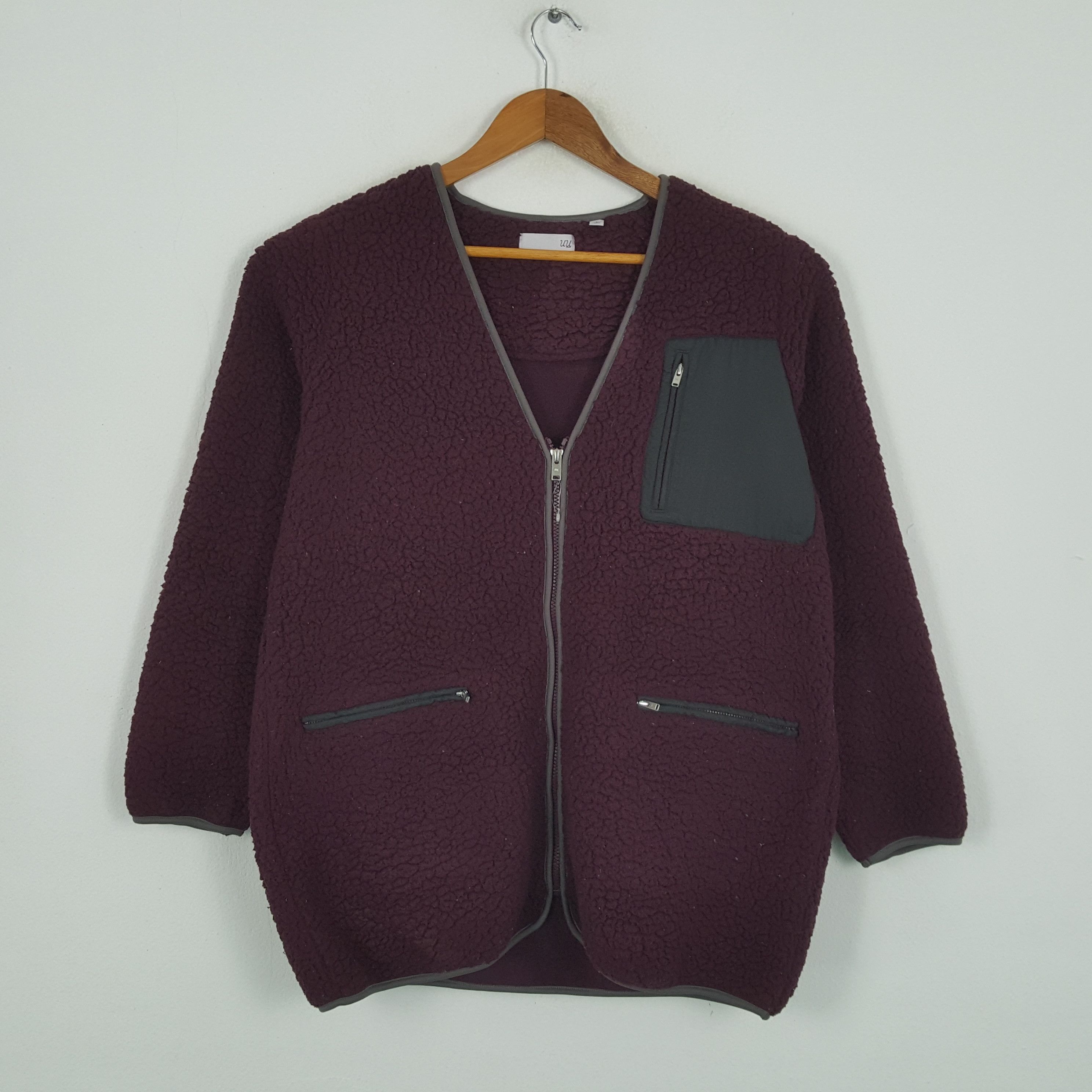 Japanese Brand × Undercover × Uniqlo Vintage UNDERCOVER x Japanese Brand Logo Sherpa Jacket Size US M / EU 48-50 / 2 - 3 Thumbnail