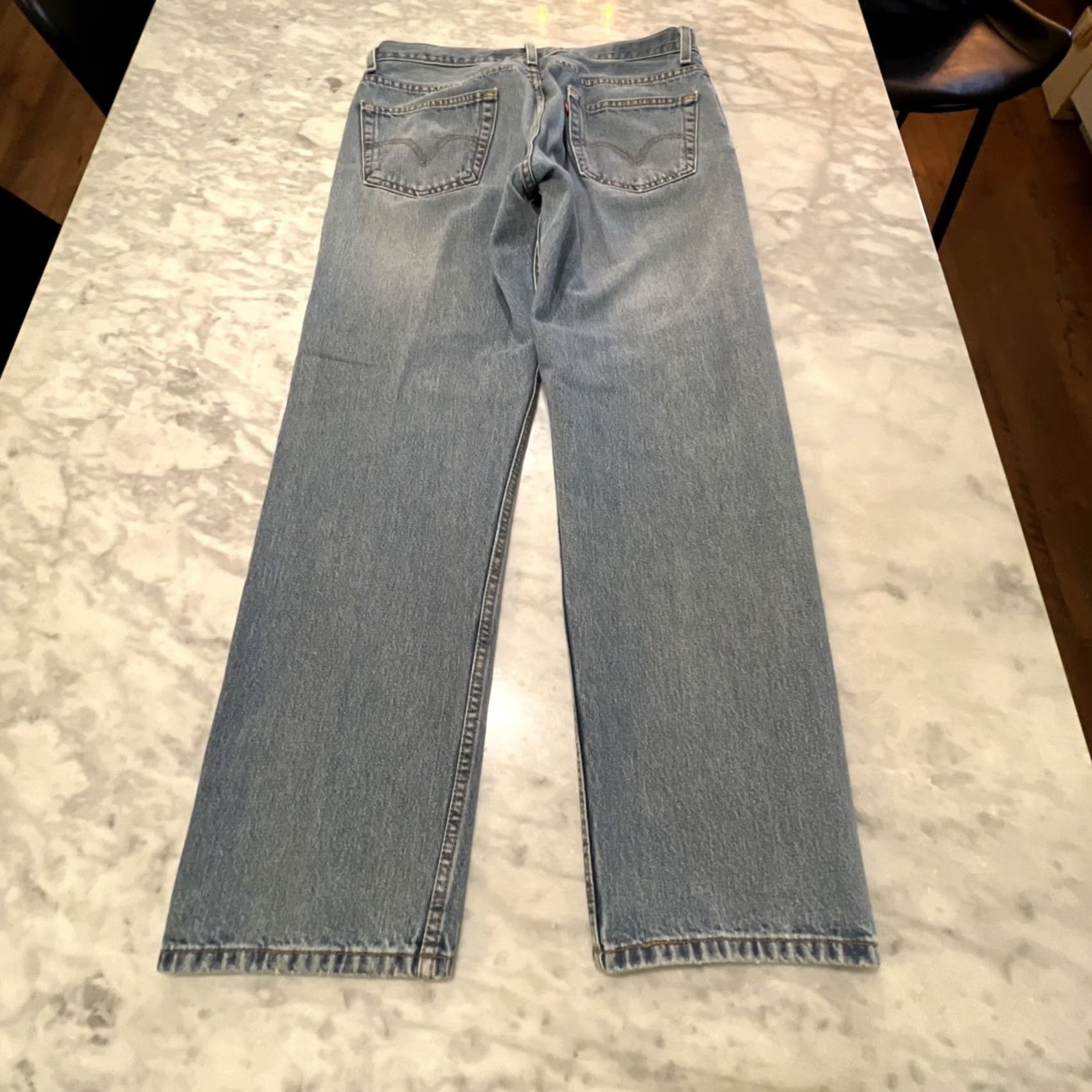 Levi's Levi's 505 Jeans Men’s 36x32 Regular Fit Light Blue Cotton Denim USA 90s 5-Pocket N/A Regular Mens Size US 36 / EU 52 - 5 Thumbnail
