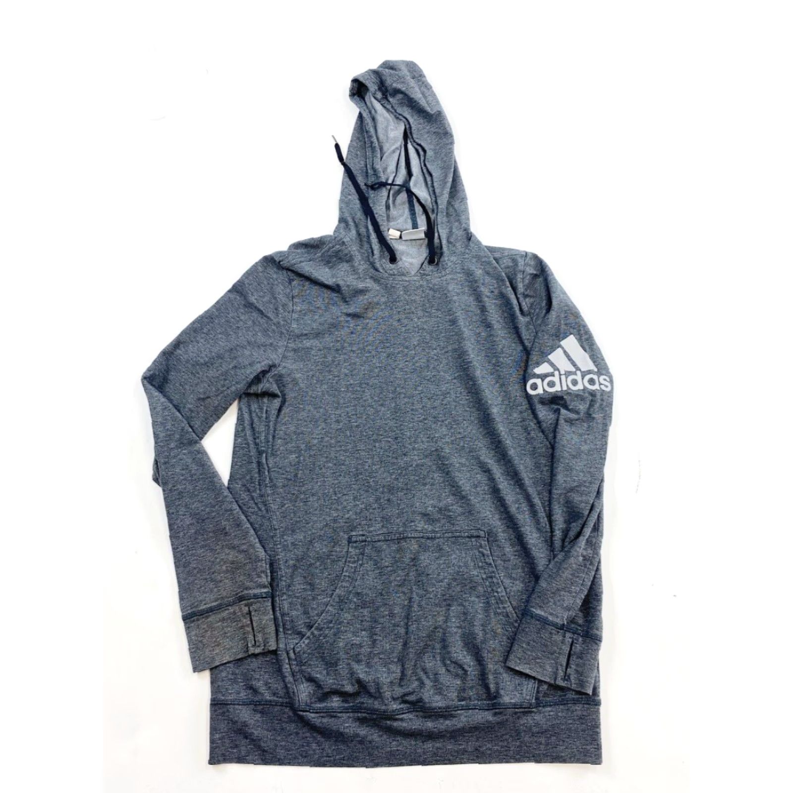Adidas Adidas Hoodie Women’s Small Gray Sample Lightweight Athletic Activewear Trefoil Size S / US 4 / IT 40 - 2 Thumbnail