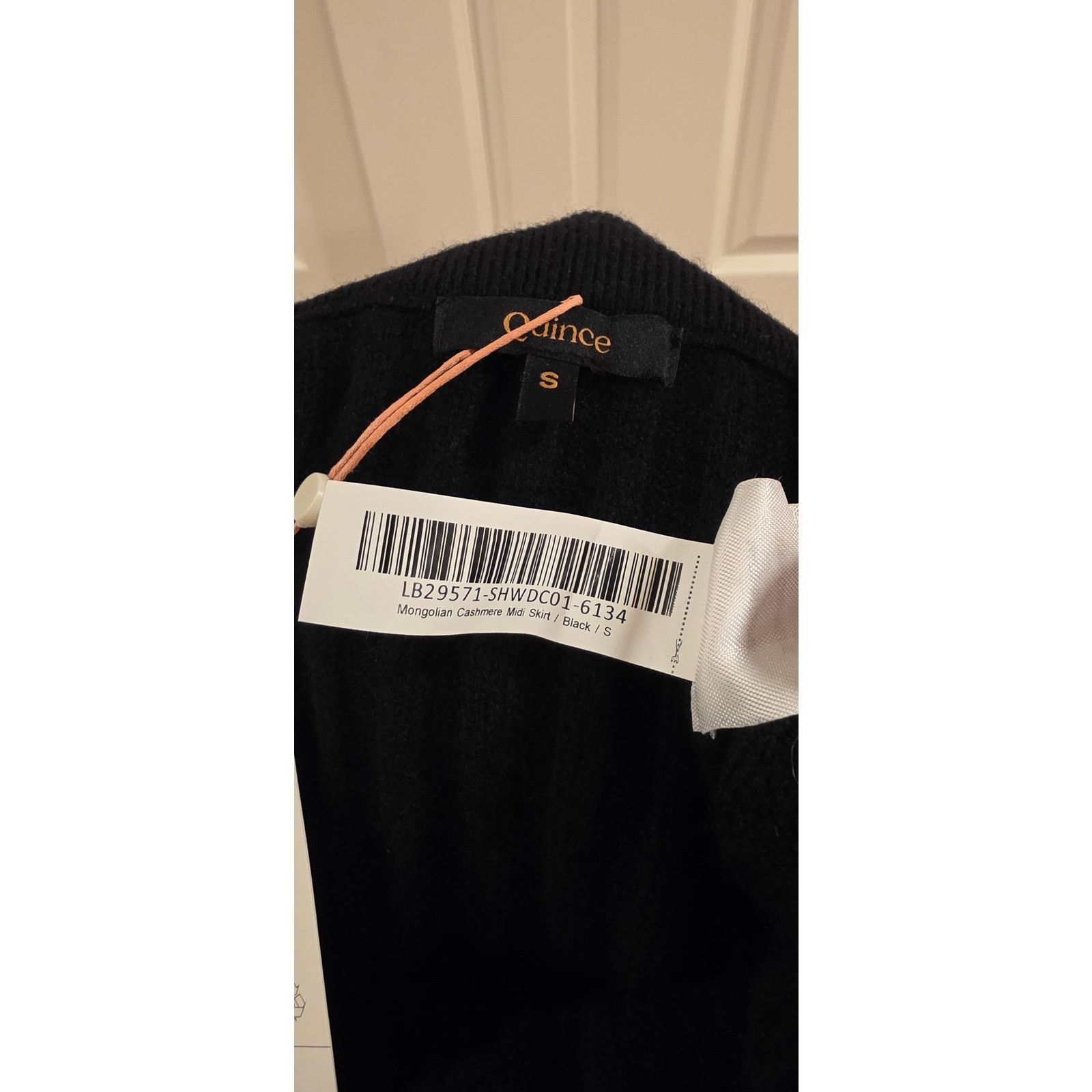 Quince Quince Mongolian Cashmere Black Midi Skirt NWT Size S Size 27" / US 4 / IT 40 - 8 Thumbnail