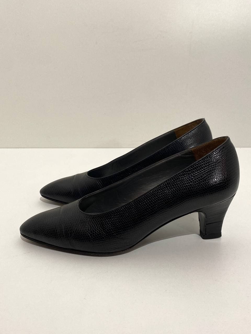 Dior Dior CD Leather Snake Printed Toe Black Heels Pumps Size US 9 / IT 39 - 5 Thumbnail