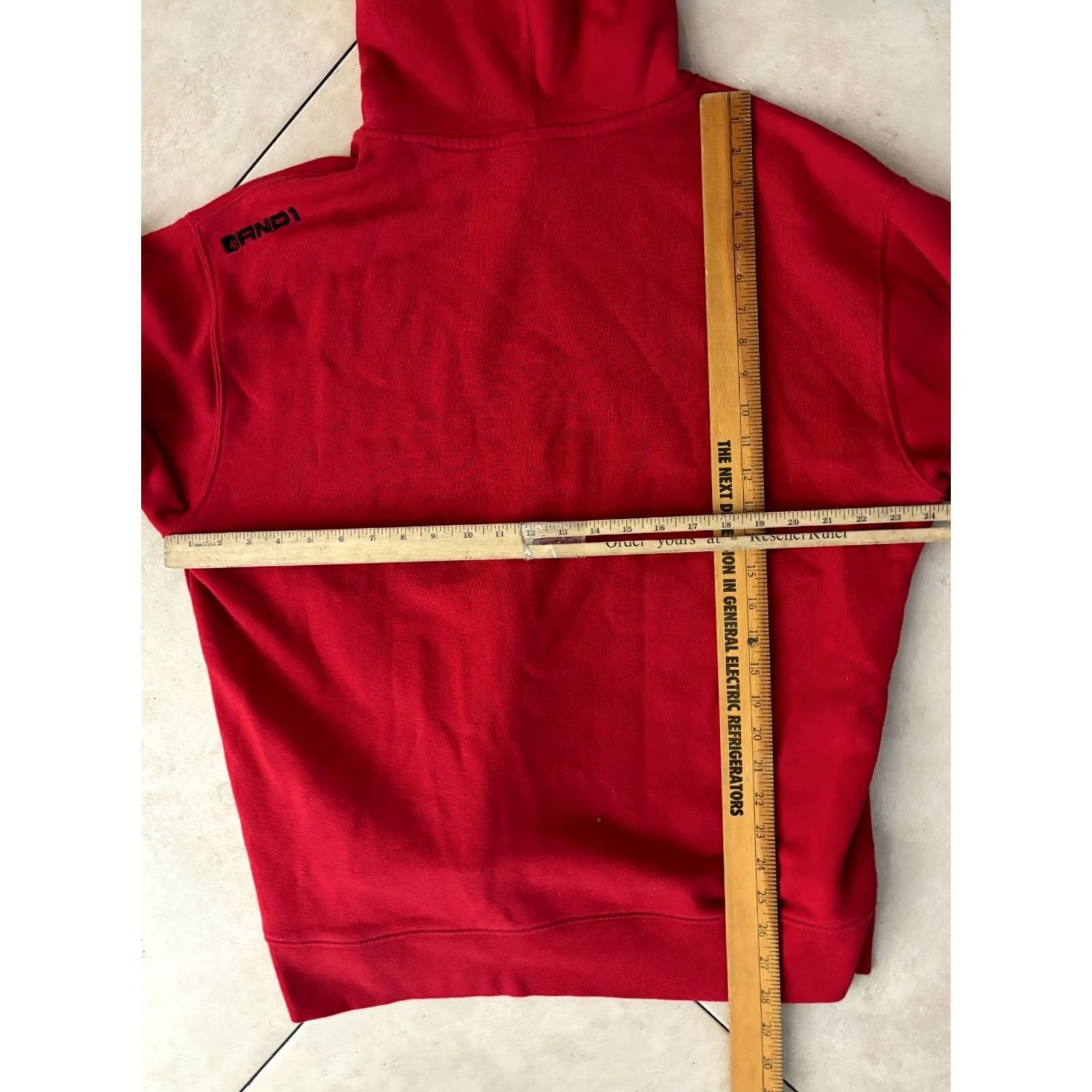 Vintage VINTAGE AND1 Pullover Hoodie Mens XL Red Y2K Grunge Punk Skull Gothic 1659 Size US XL / EU 56 / 4 - 6 Thumbnail