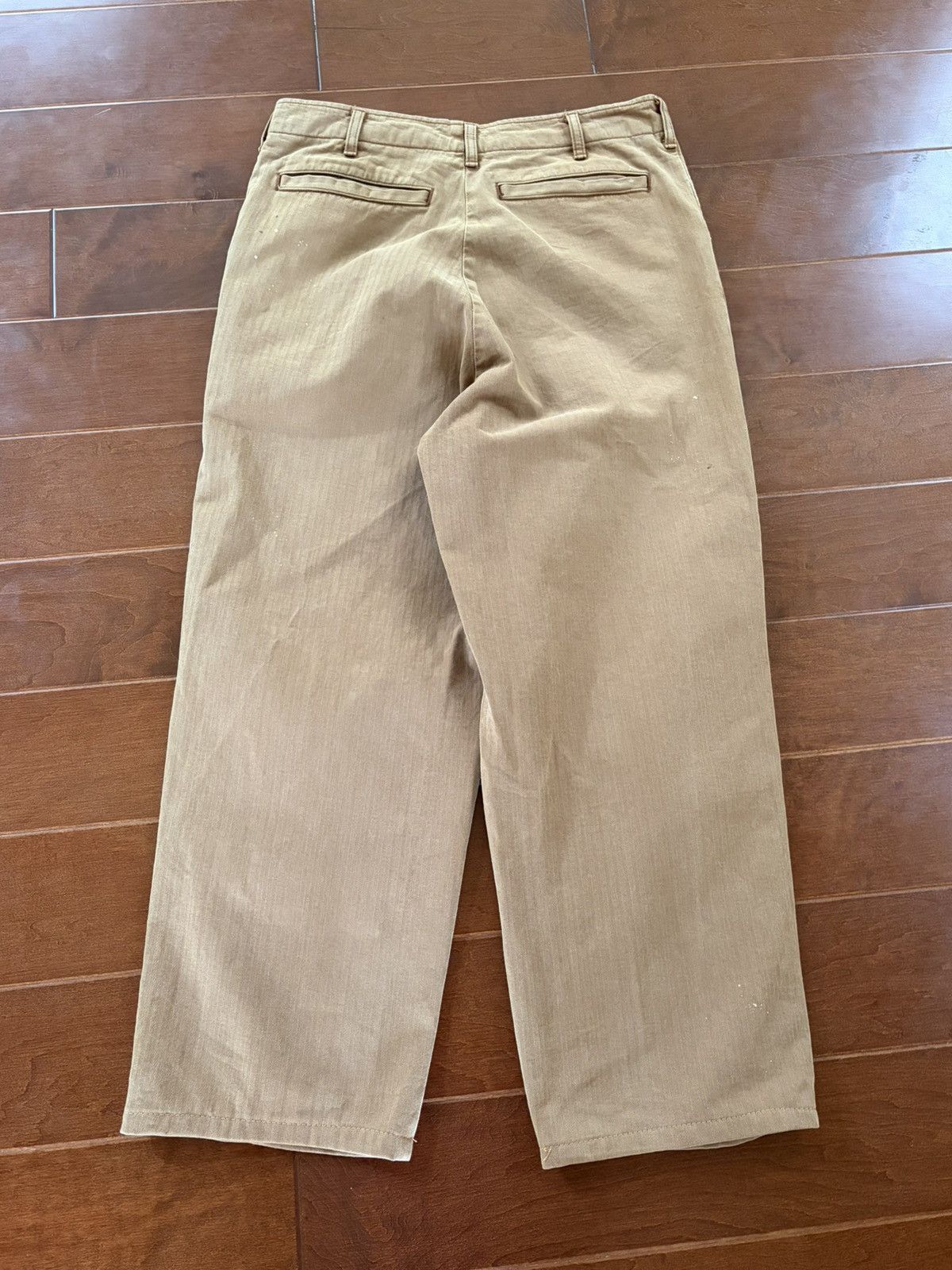 Hysteric Glamour Hysteric Glamour Baggy Pinstripe Beige Brown Pants Chinos Size US 33 - 2 Thumbnail