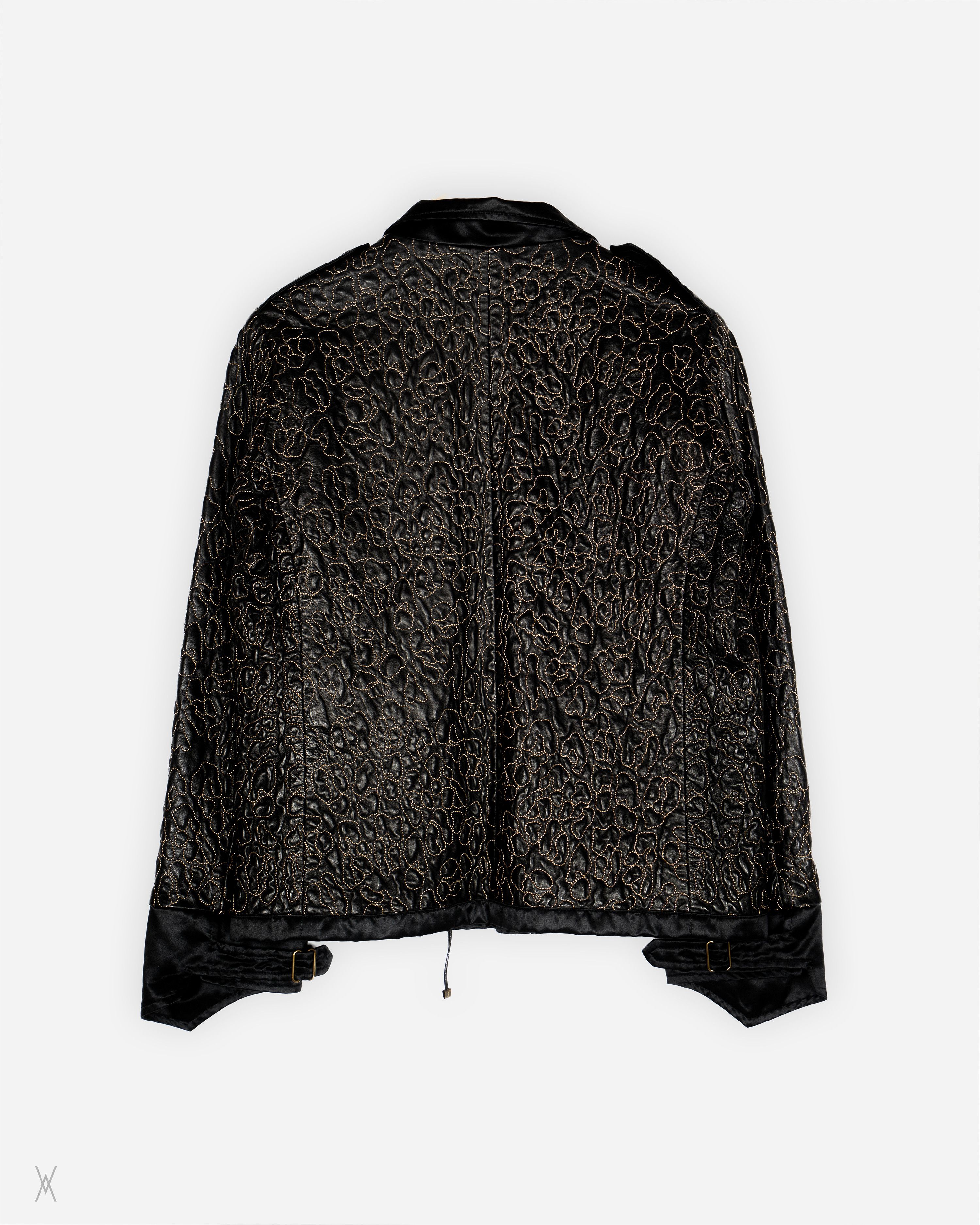Saint Laurent Paris Yves Saint Laurent early 2000s Embroidered Leather Size US XS / EU 42 / 0 - 2 Thumbnail