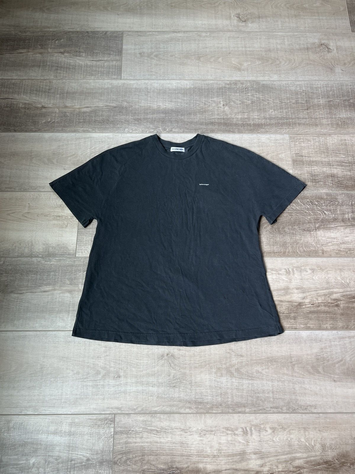 image of Balenciaga T Shirt in Grey, Men's (Size Small)