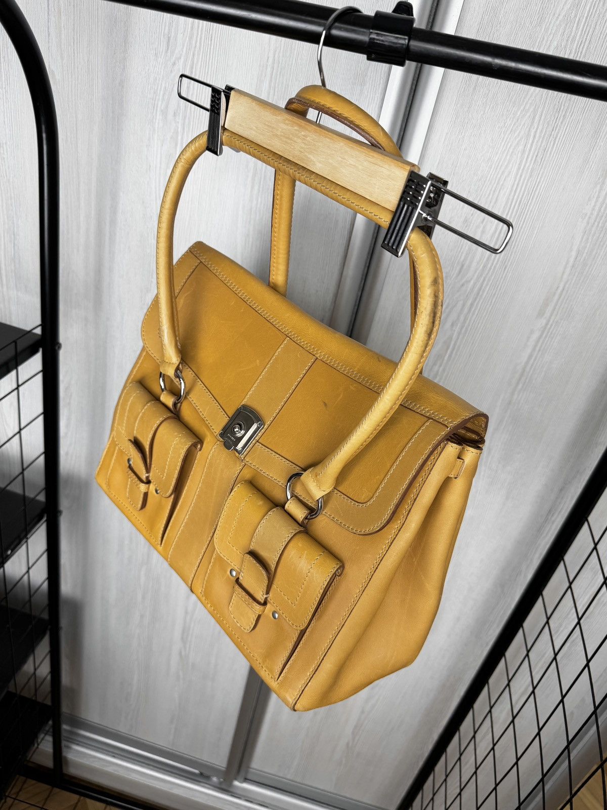Bogner Bogner Beige Brown Genuine Leather Satchel Shoulder bag Size ONE SIZE - 5 Thumbnail