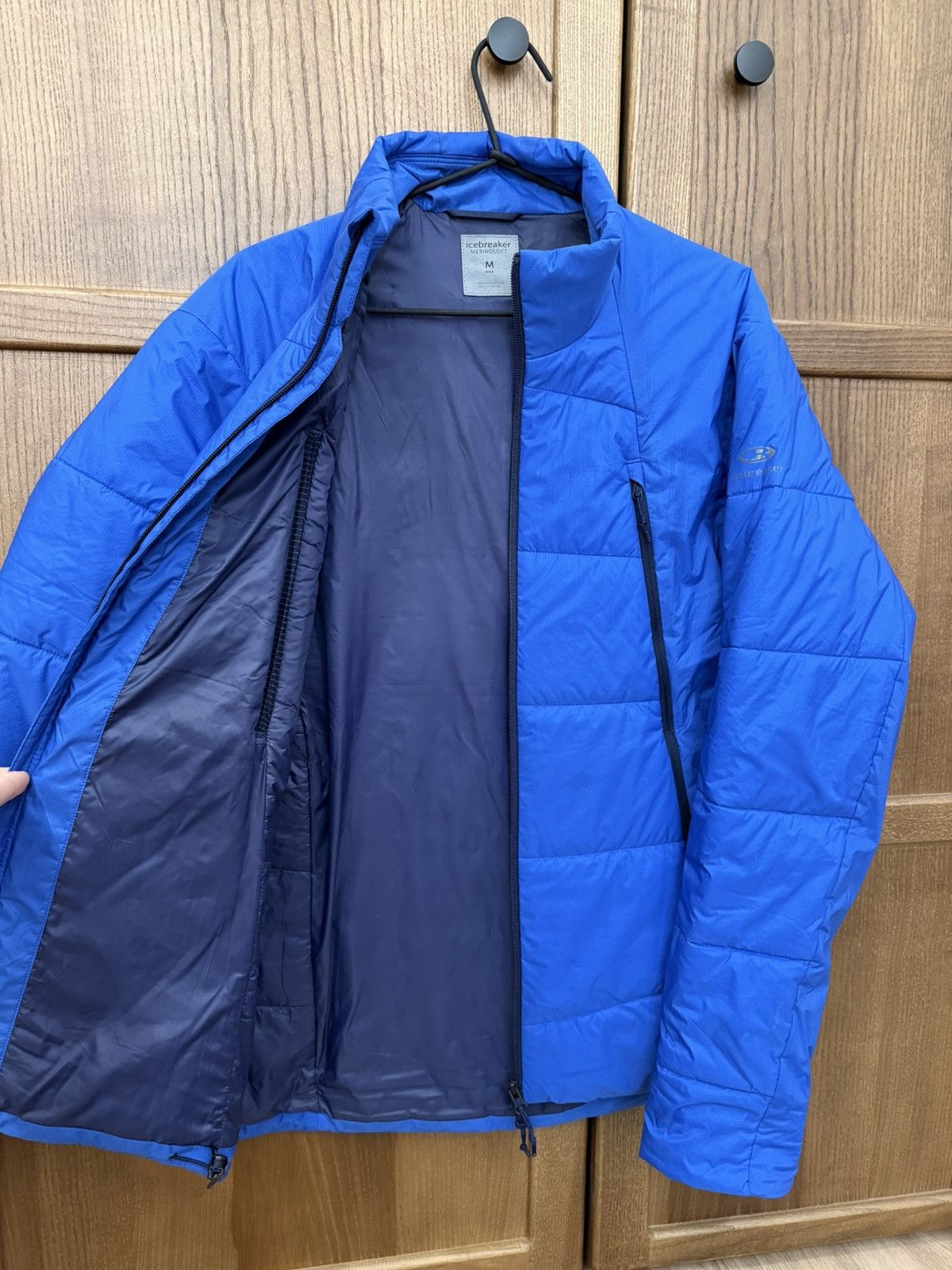Icebreaker Icebreaker MerinoLOFT Blue Quilted Jacket Mens M Full Zip Size US M / EU 48-50 / 2 - 14 Thumbnail