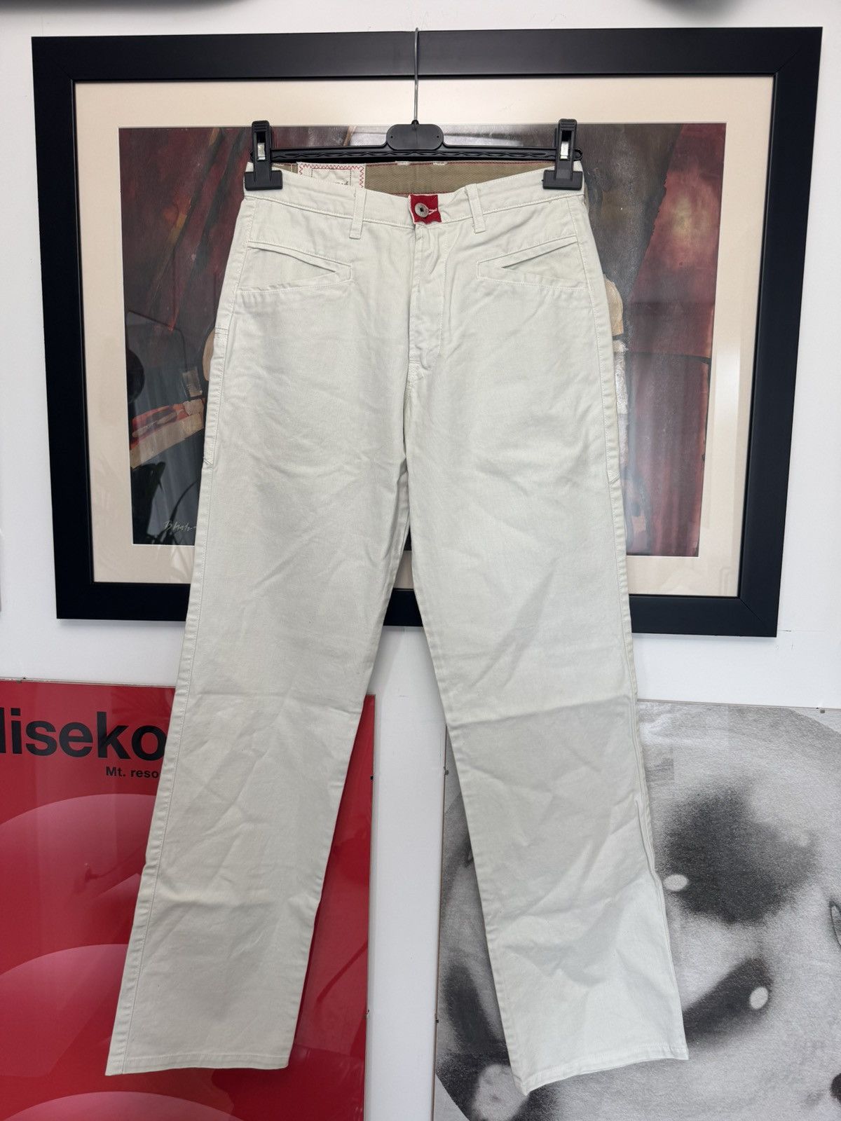 Marithe + Francois Girbaud Marithé + François Girbaud White Pants Archive Rare Vintage Size US 29 - 1 Thumbnail