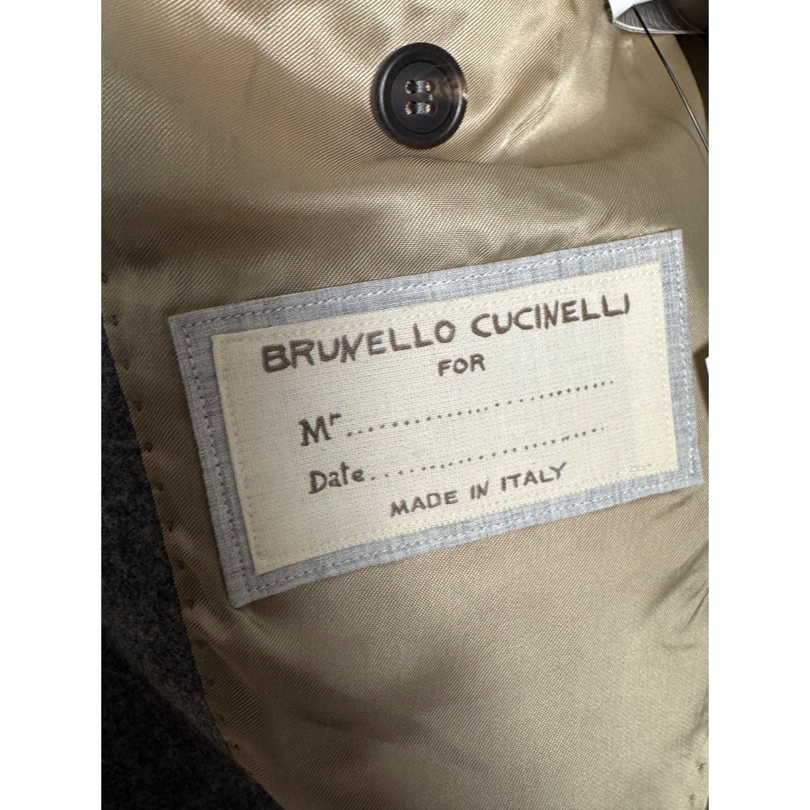 Brunello Cucinelli Brunello Cucinelli Peak Lapel Gray Cashmere Wool Blazer 42R Size 42R - 6 Thumbnail