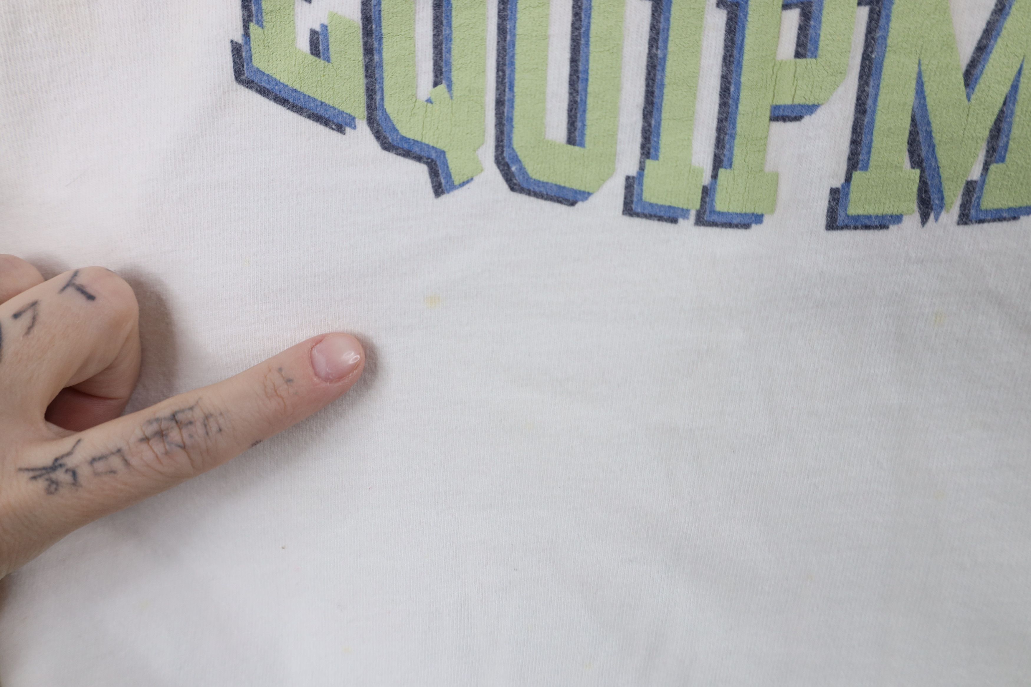 Vintage Vintage 90s Bum Equipment Logo Long Sleeve T-Shirt White USA Size US XL / EU 56 / 4 - 5 Thumbnail
