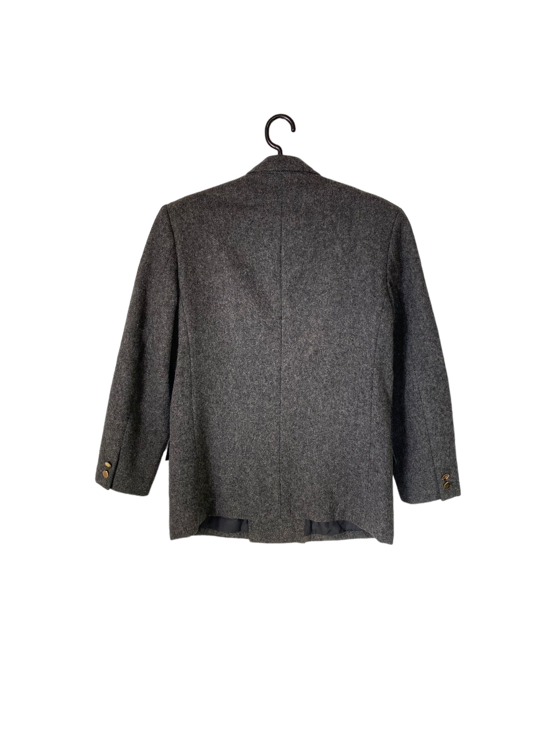 Comme des Garcons × Designer × Vintage 90s Comme des garcons wool double breasted blazer Size 40S - 2 Thumbnail