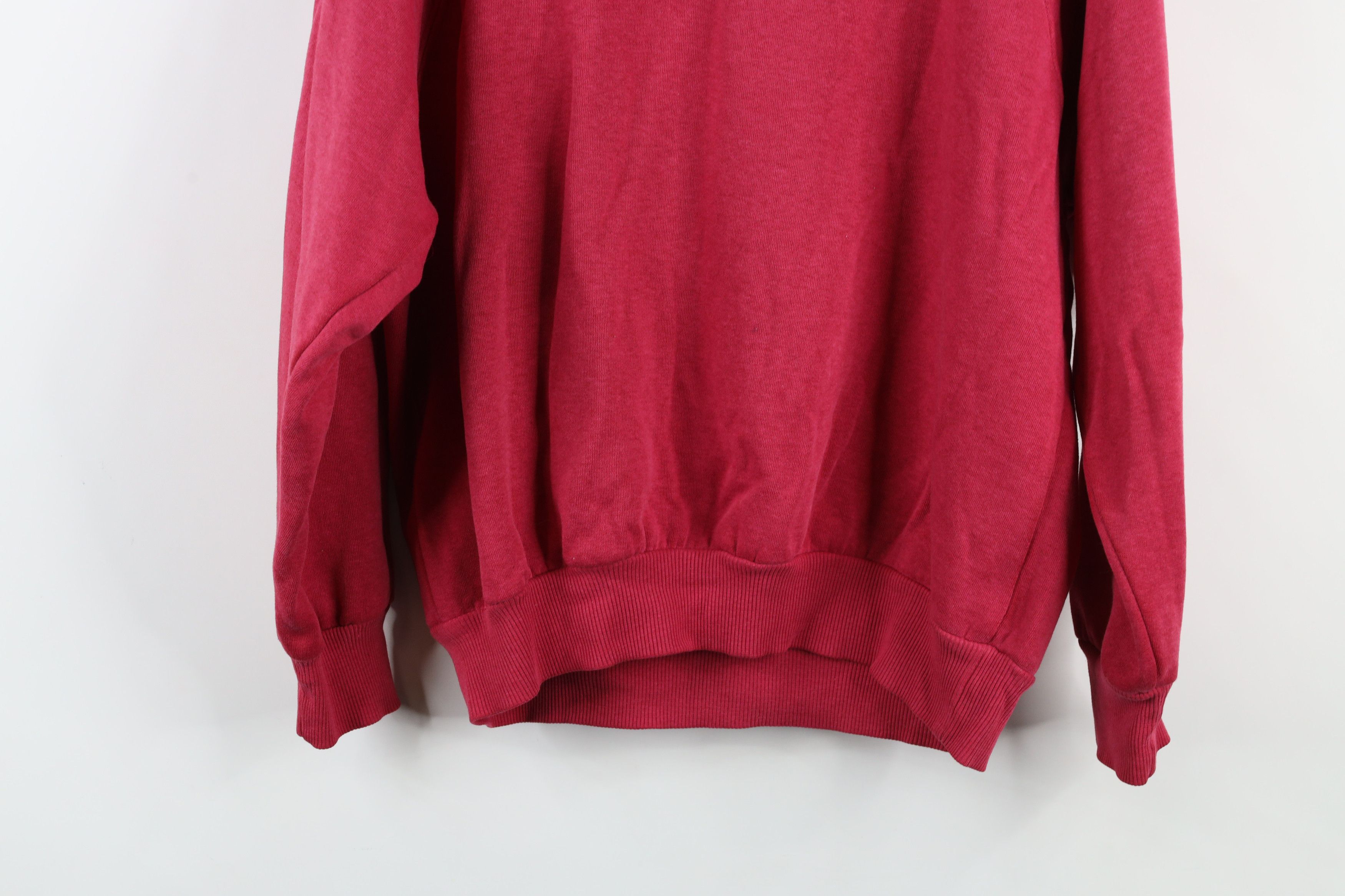 Vintage Vintage 90s Streetwear Flower Floral Henley Sweatshirt Red Size M / US 6-8 / IT 42-44 - 10 Thumbnail