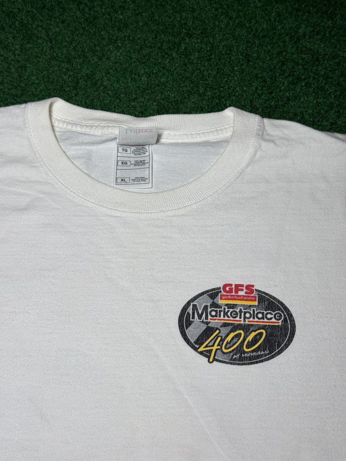 NASCAR GFS Marketplace 400 Gordon Food Racing Michigan Y2K T Shirt Size US L / EU 52-54 / 3 - 4 Thumbnail