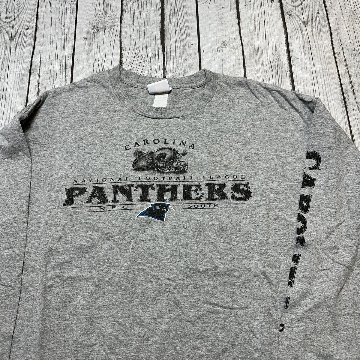 NFL × Vintage Vintage Carolina Panthers long sleeve tee Size US XL / EU 56 / 4 - 3 Thumbnail