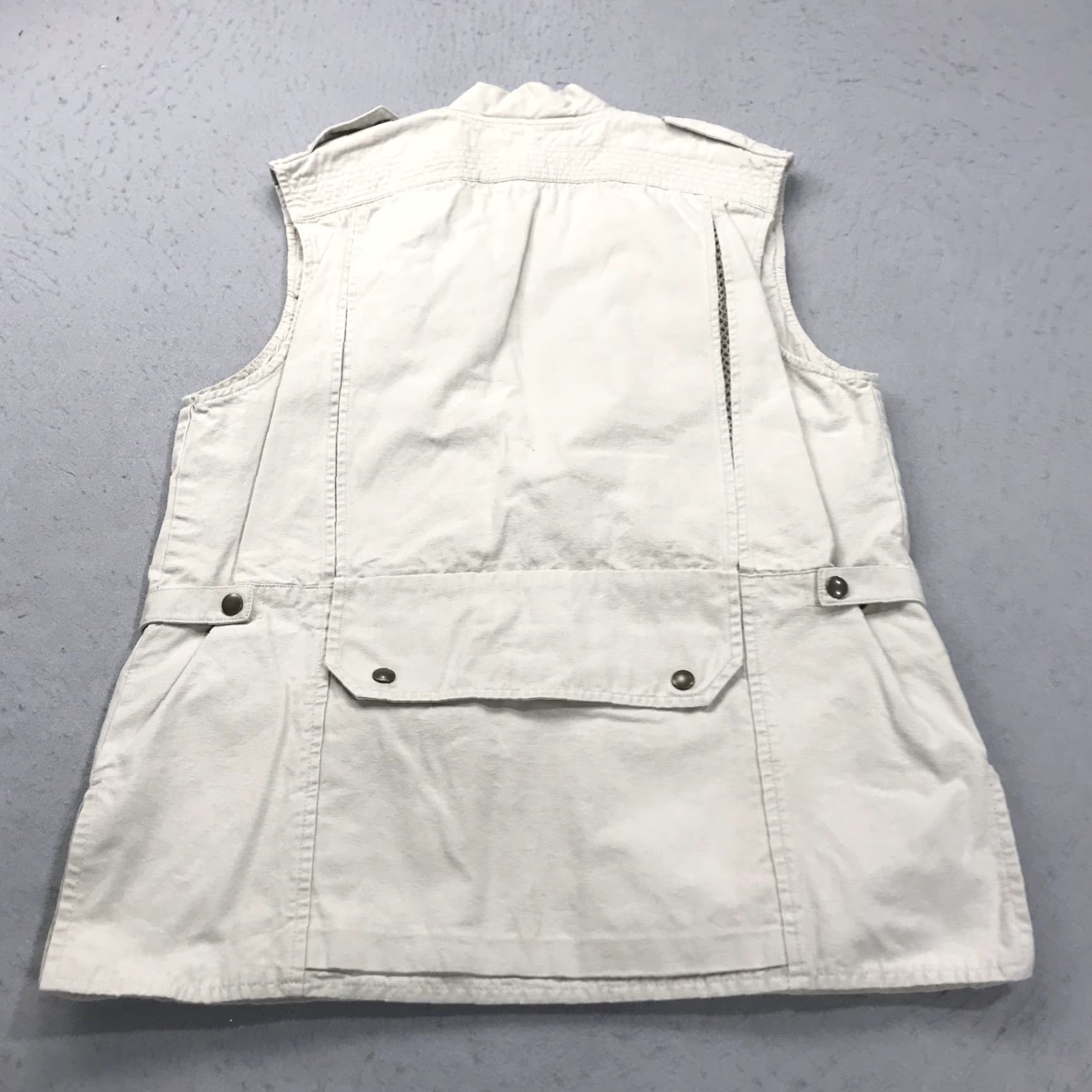 Eddie Bauer VINTAGE Eddie Bauer Vest Mens Large Beige Cotton Safari Hunting 90s Clothing Accessories Pockets Bomber Jacket Casual Travel Size US L / EU 52-54 / 3 - 6 Thumbnail