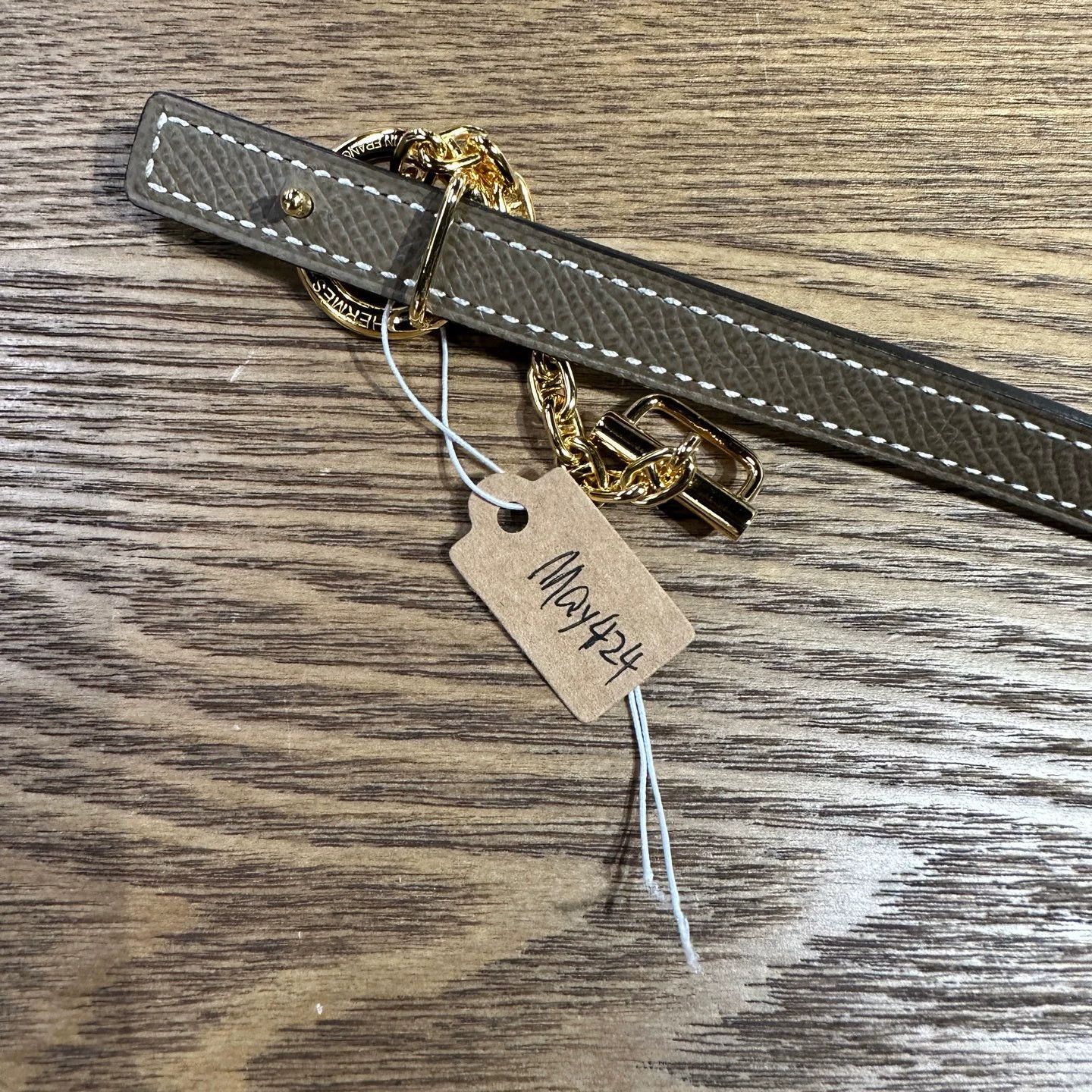 Hermes Hermes Chain Gold Buckle Belt may424 Size ONE SIZE - 4 Thumbnail