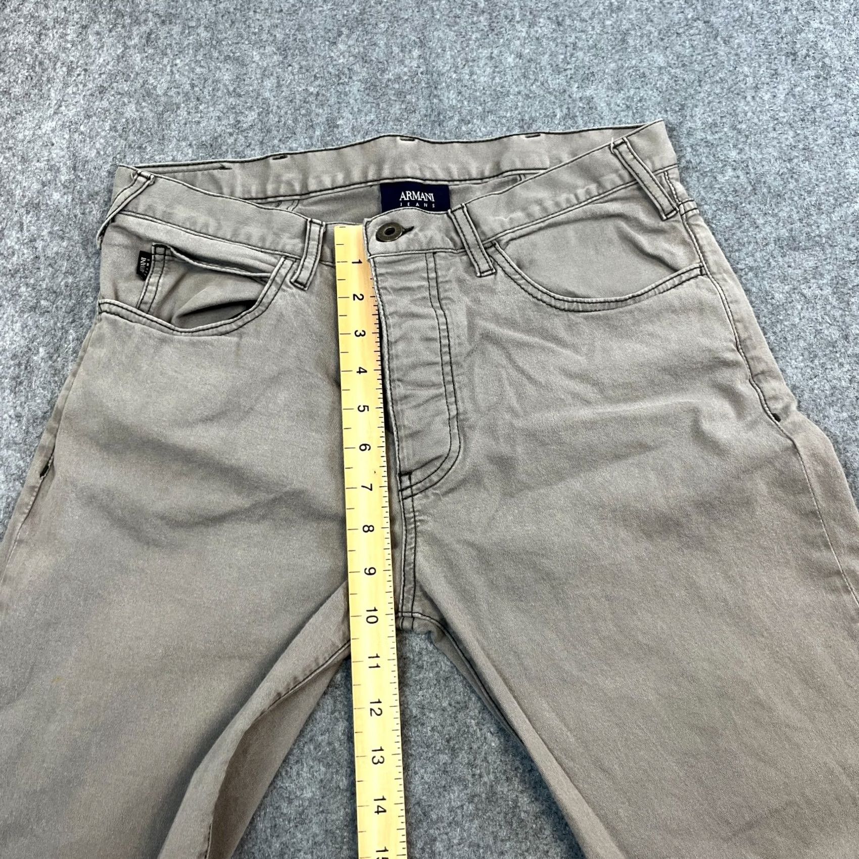 Vintage Armani Jeans Jeans Regular 30 30 Medium Wash Grey Stretch J21 Mens Slim Straight 5-Pocket Denim Cotton Elastane Vintage No Size US 30 / EU 46 - 5 Thumbnail