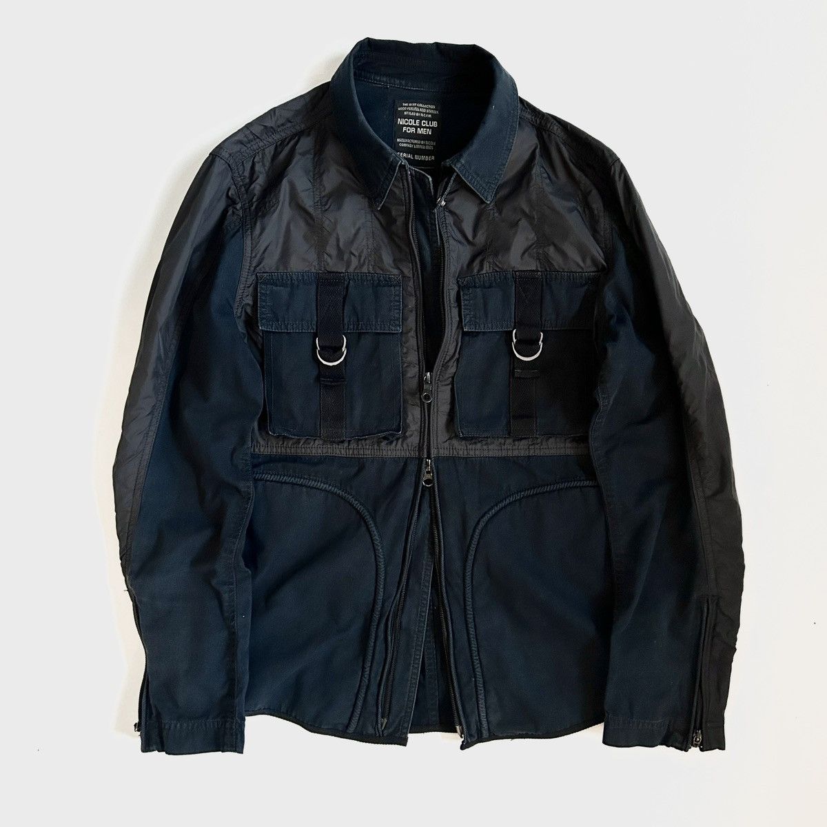 image of Avant Garde x Nicole Club For Men Nylon Canvas Jacket in Black (Size Medium)