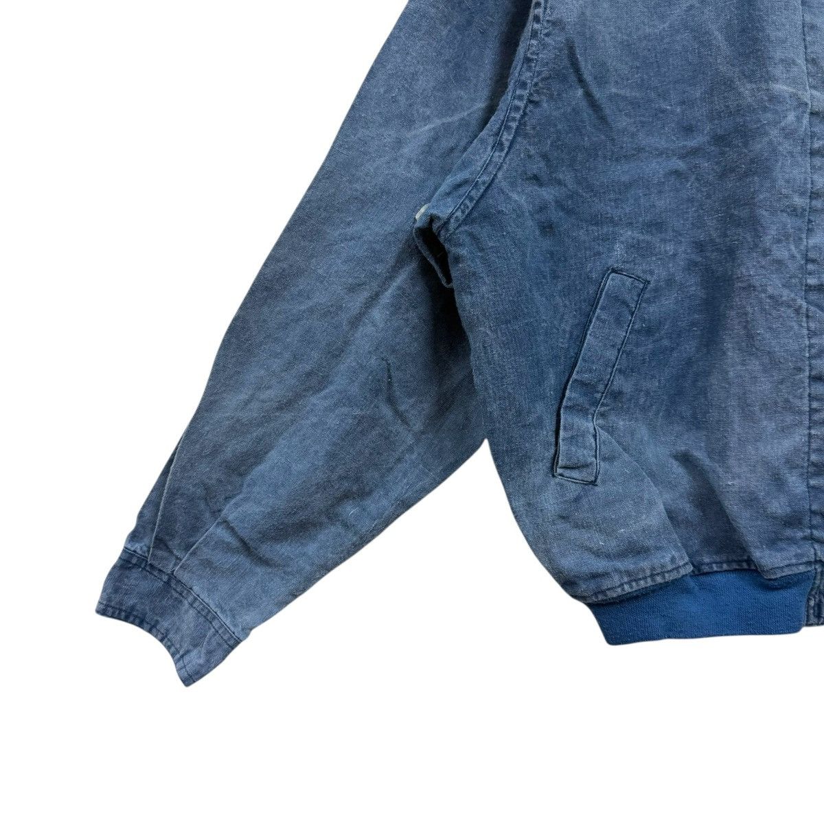 Japanese Brand Vintage Maneaver Jacket Bomber Denim Cotton Size US XL / EU 56 / 4 - 4 Thumbnail