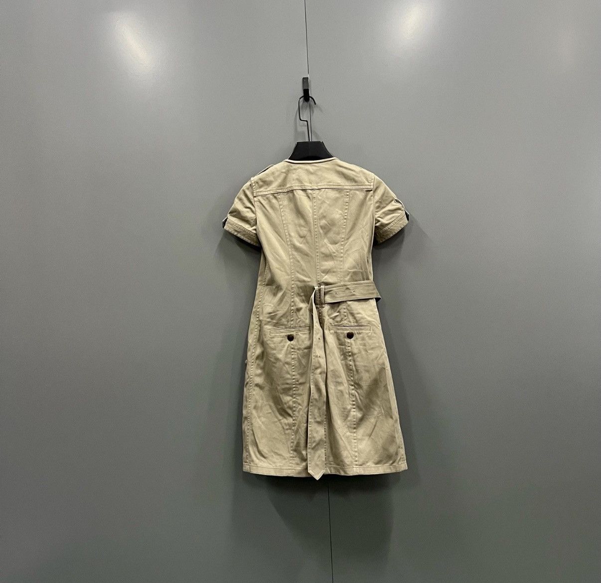 Burberry Burberry Khaki Sleeveless Dress J41 Size XS / US 0-2 / IT 36-38 - 2 Thumbnail