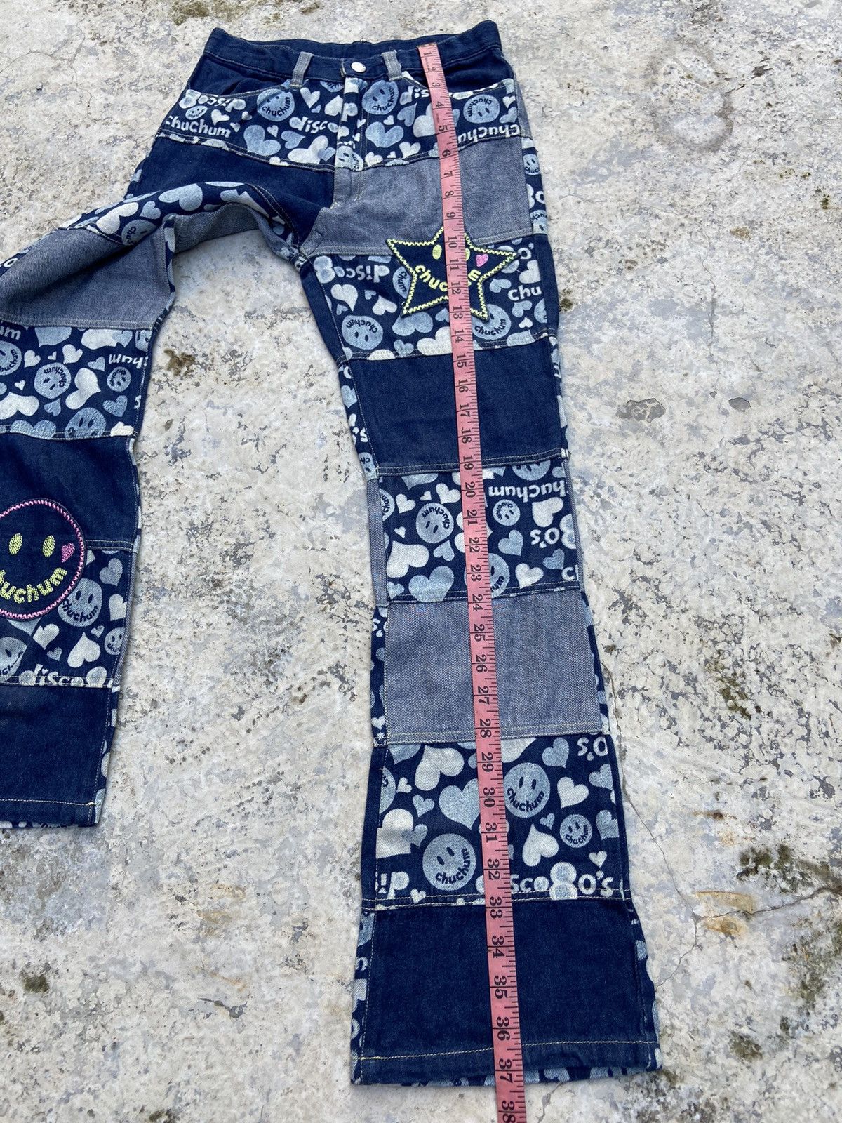 Hysteric Glamour Vtg chuchum smile denim flare boutcut Size 24" / US 00 / IT 34 - 19 Thumbnail