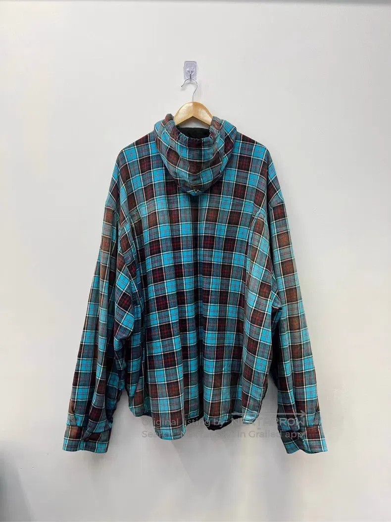 Balenciaga Balenciaga Gradient Plaid Cotton Jacket Size US L / EU 52-54 / 3 - 2 Thumbnail