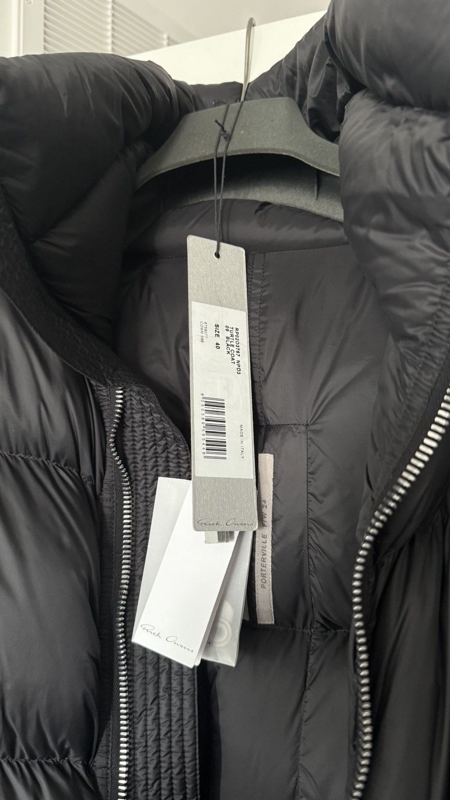 Rick Owens Black RICK OWENS Porterville Turtle Down Coat Size S / US 4 / IT 40 - 3 Thumbnail