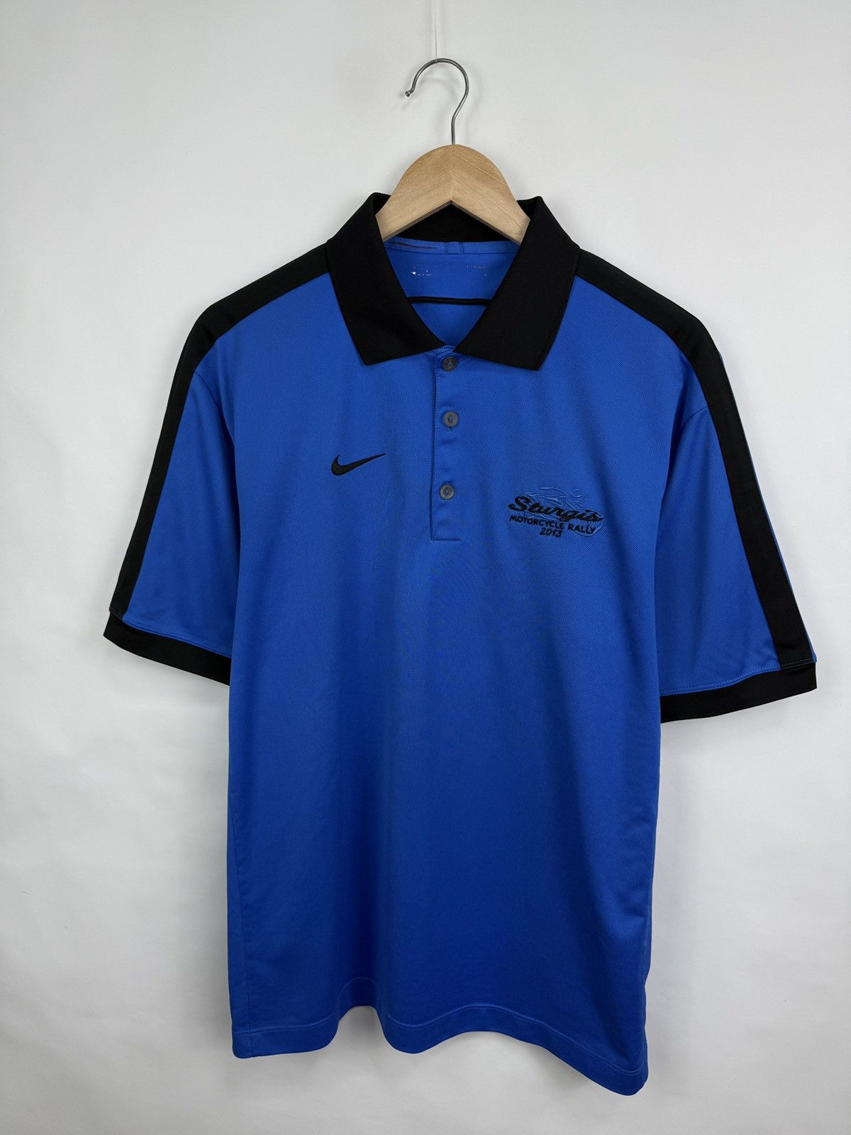 Nike 🇺🇸 Vintage Nike Sturgis Motorcycle Rally 2013 Polo T-Shirt Size US M / EU 48-50 / 2 - 3 Thumbnail