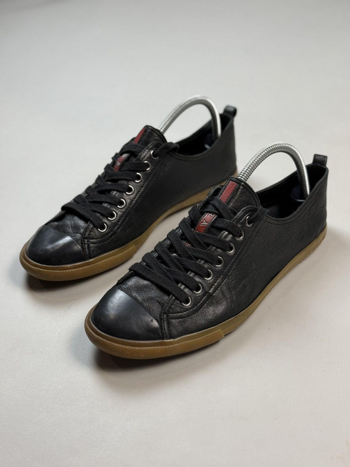 Prada Prada Men’s Leather Low Top Lace Up Sneakers Shoes Size US 8.5 / EU 41-42 - 21 Thumbnail