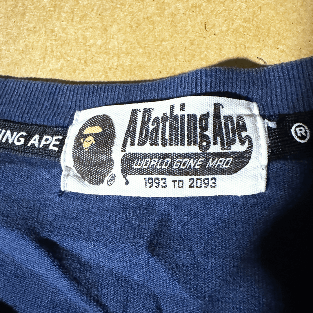 Bape BAPE Spellout Gradient Blue Tee (M) Size US M / EU 48-50 / 2 - 6 Thumbnail