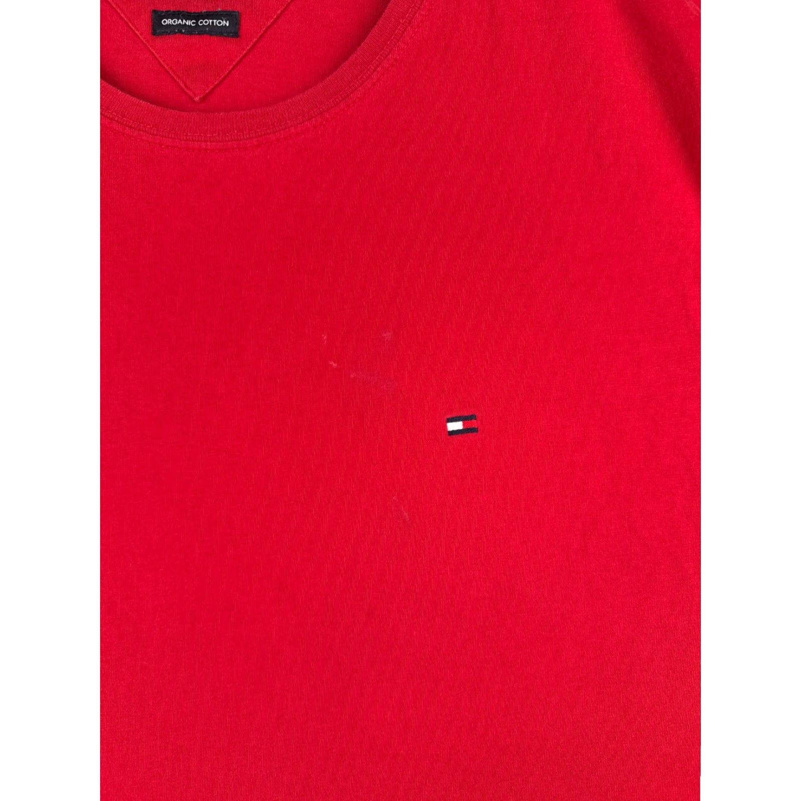 Tommy Hilfiger Tommy Hilfiger Women's T-Shirt 2XL Red Short Sleeve Crew Neck Cotton Logo Basic All Seasons Size XXL / US 16-18 / IT 52-54 - 6 Thumbnail