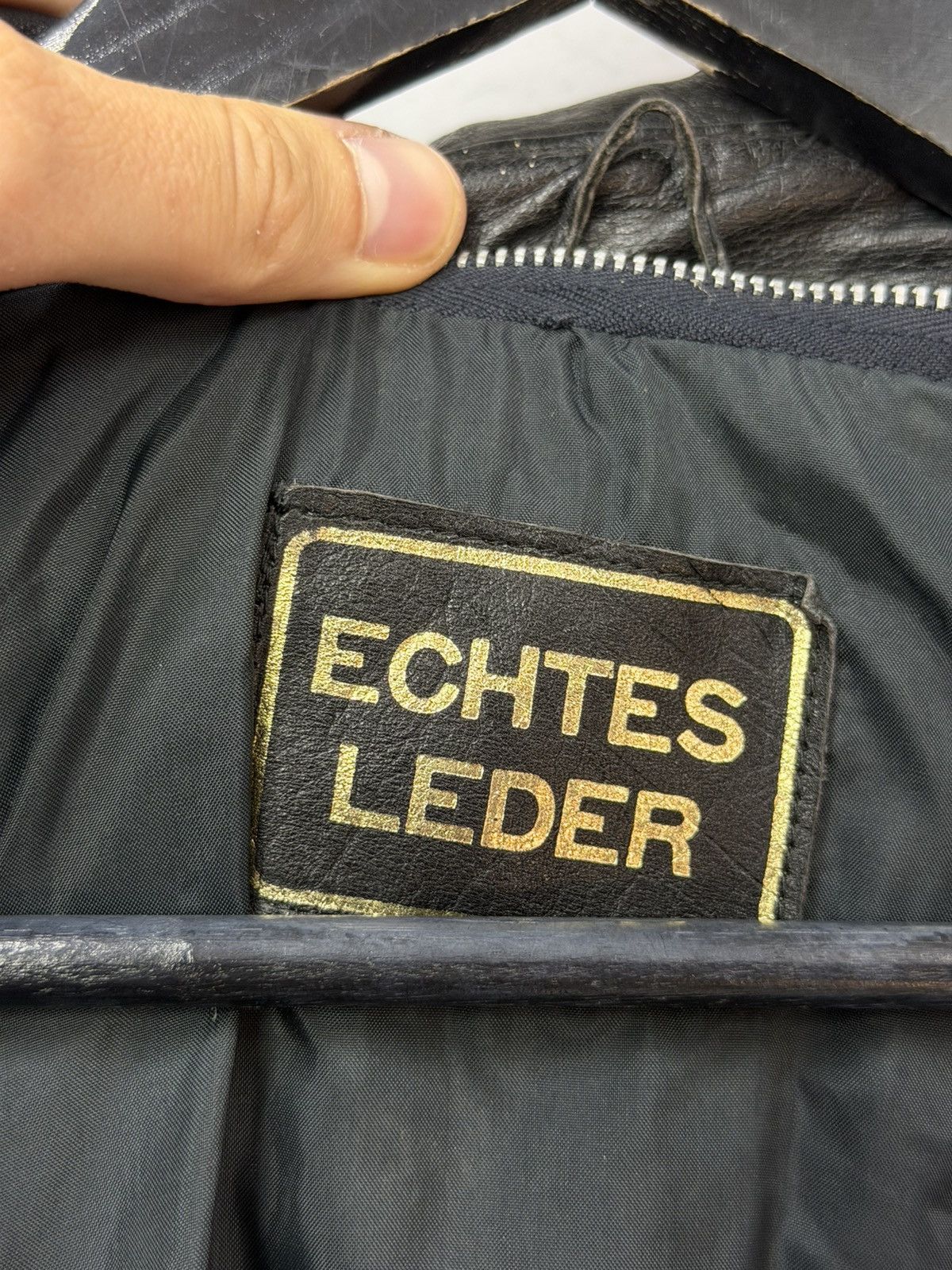 If Six Was Nine Vintage Rick Owens Style Double Breasted Leather Coat Jacket Size US M / EU 48-50 / 2 - 17 Thumbnail