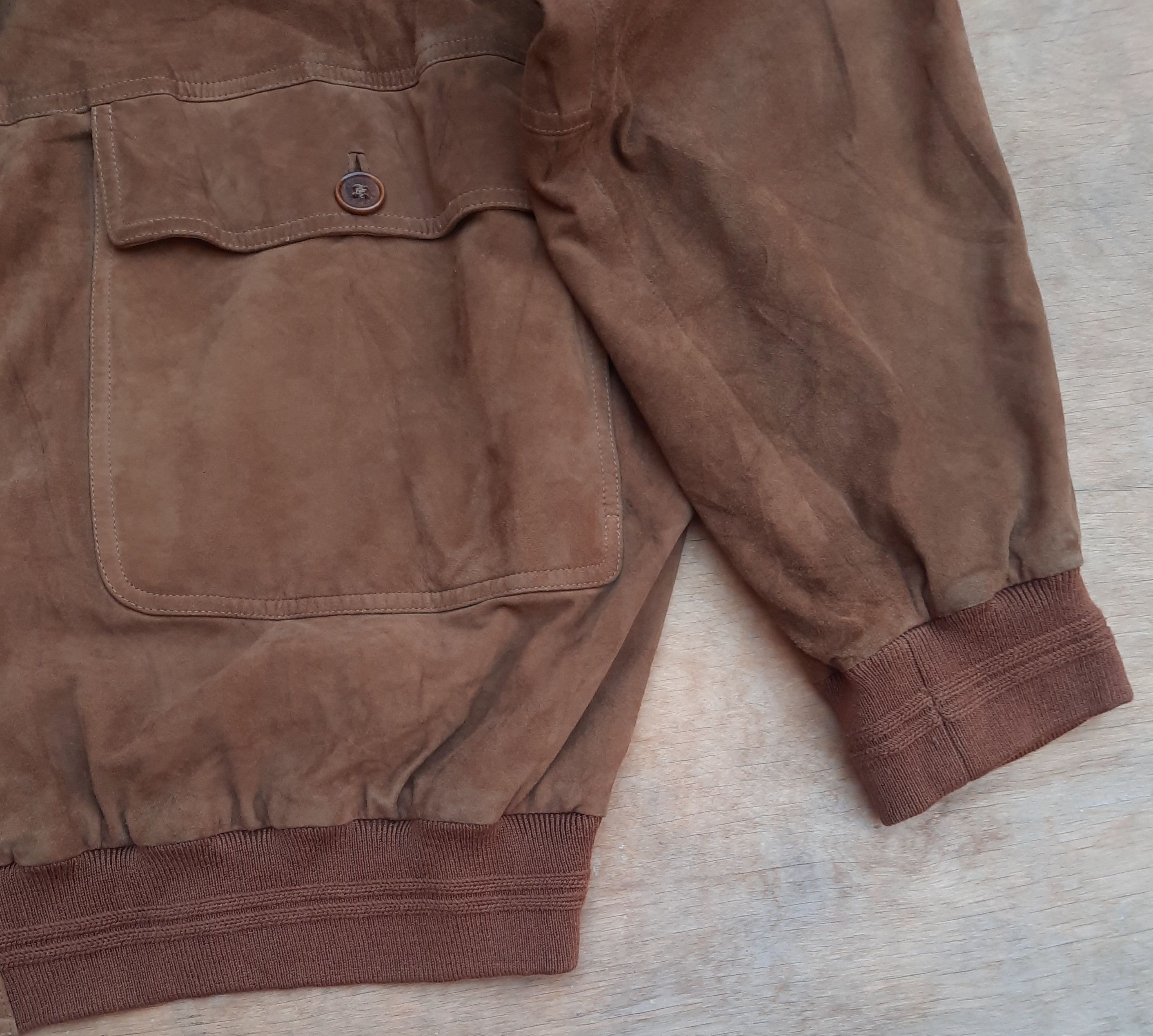 Paul & Shark Brown Suede Leather 90s Paul & Shark Yachting Jacket Size US XXL / EU 58 / 5 - 5 Thumbnail