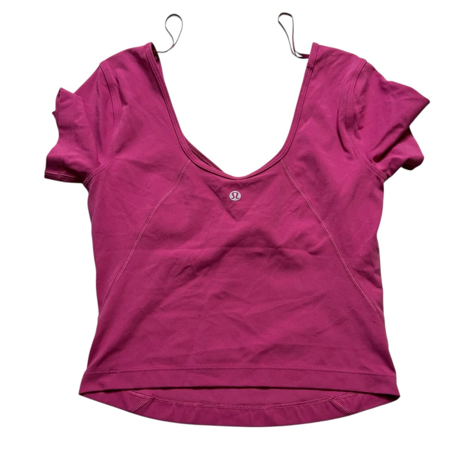 Lululemon Lululemon Align Tee Nulu Cropped Length Size 4 Sonic Pink Size S / US 4 / IT 40 - 1 Thumbnail