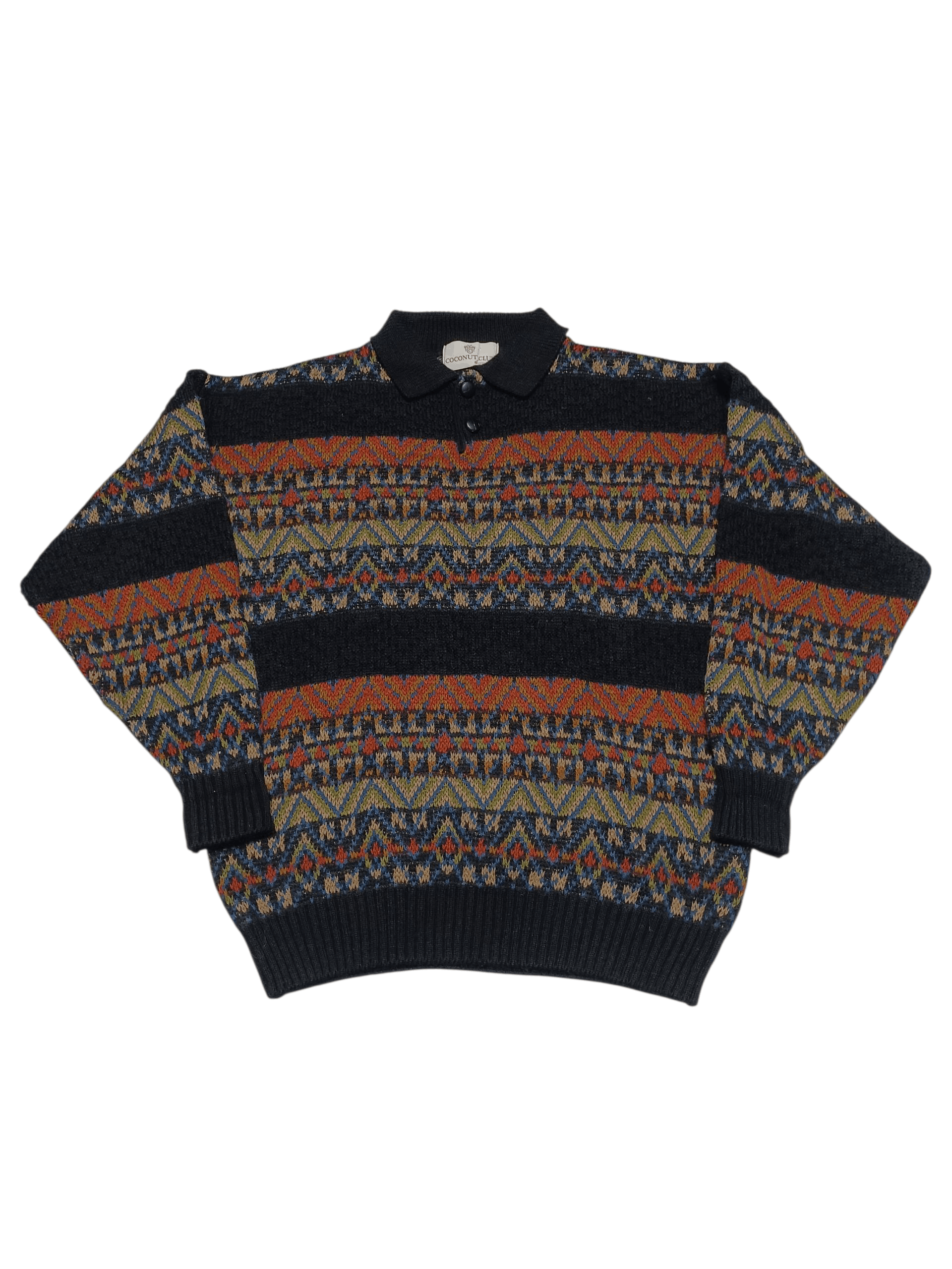 Other VINTAGE 90S MADE IN ITALY COOGI STYLE SWEATER Size US L / EU 52-54 / 3 - 1 Thumbnail