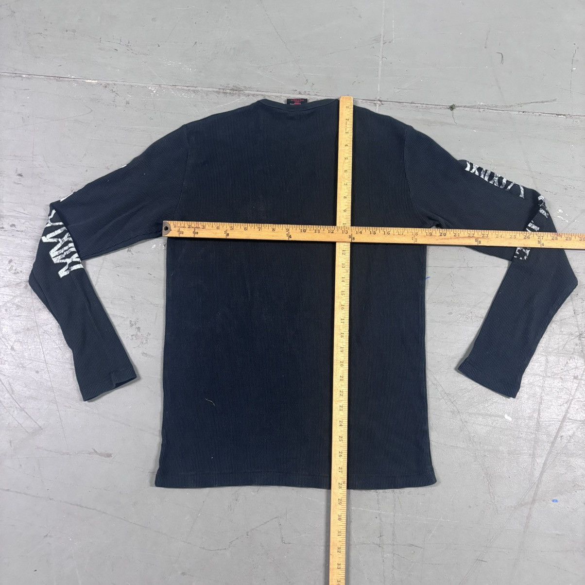 Affliction × Vintage MMA Faded grail Elite long sleeve waffle thermal Size US L / EU 52-54 / 3 - 4 Thumbnail